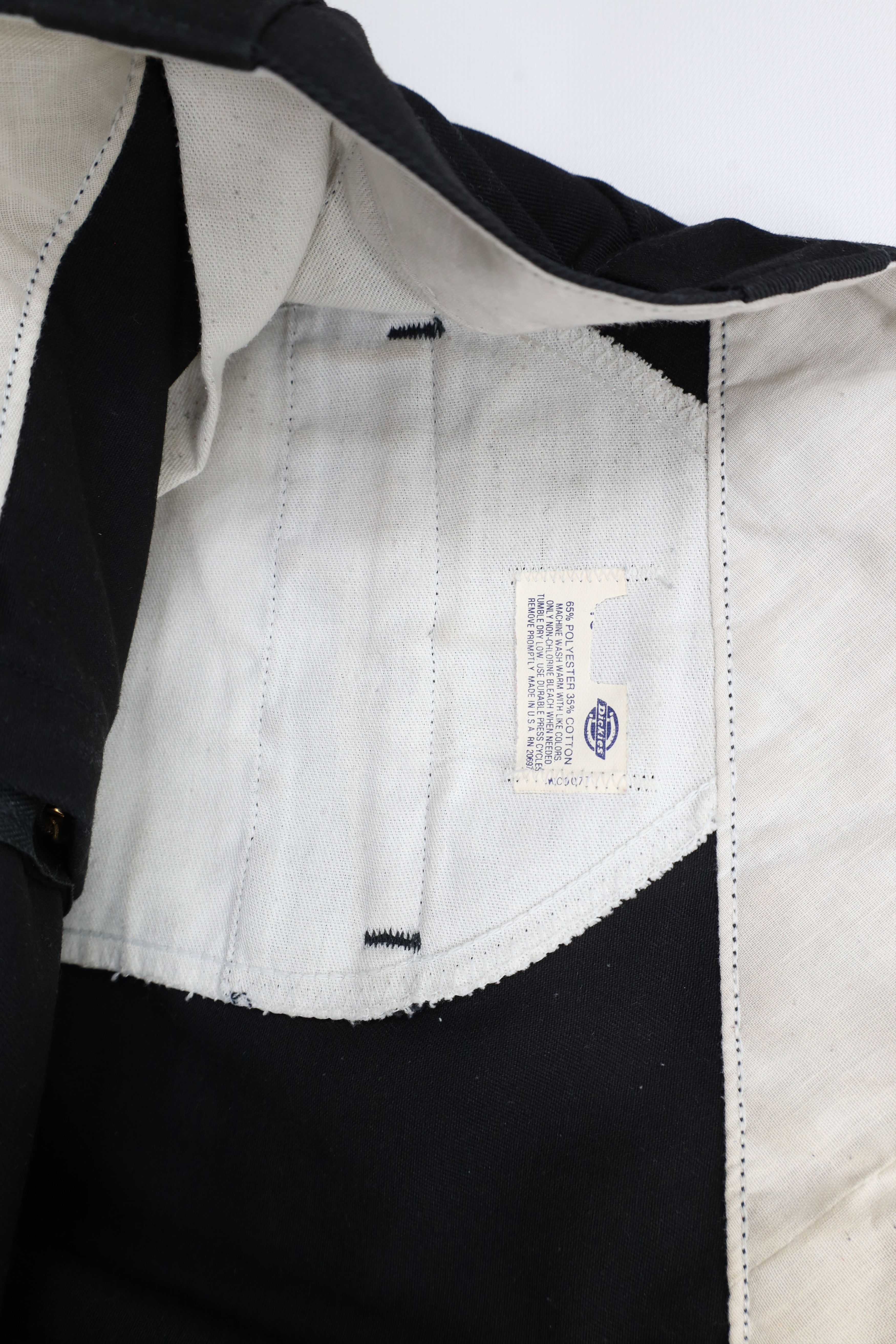 Dickies × Vintage Vintage 70s Dickies Wide Leg Mechanic Work Pants Black USA Size US 38 / EU 54 - 8 Thumbnail