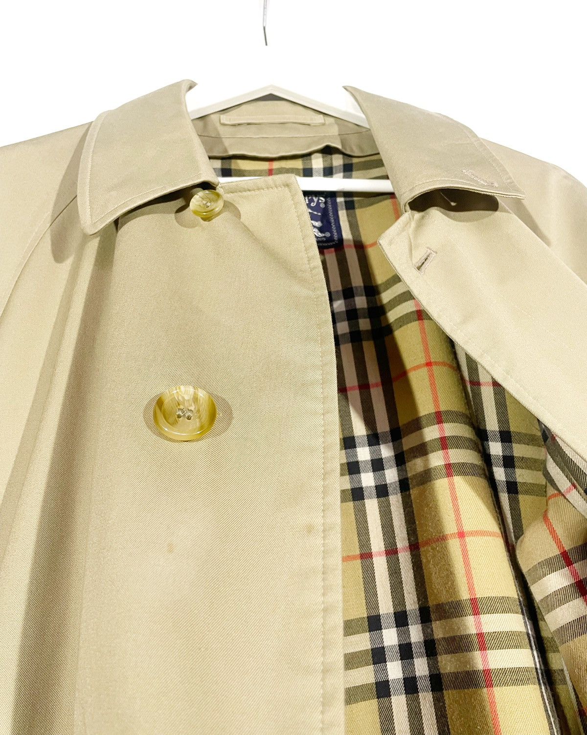 Burberry × Vintage Burberry Men Long Trench Coat Nova Check Vintage Size L 80s Size US L / EU 52-54 / 3 - 4 Thumbnail