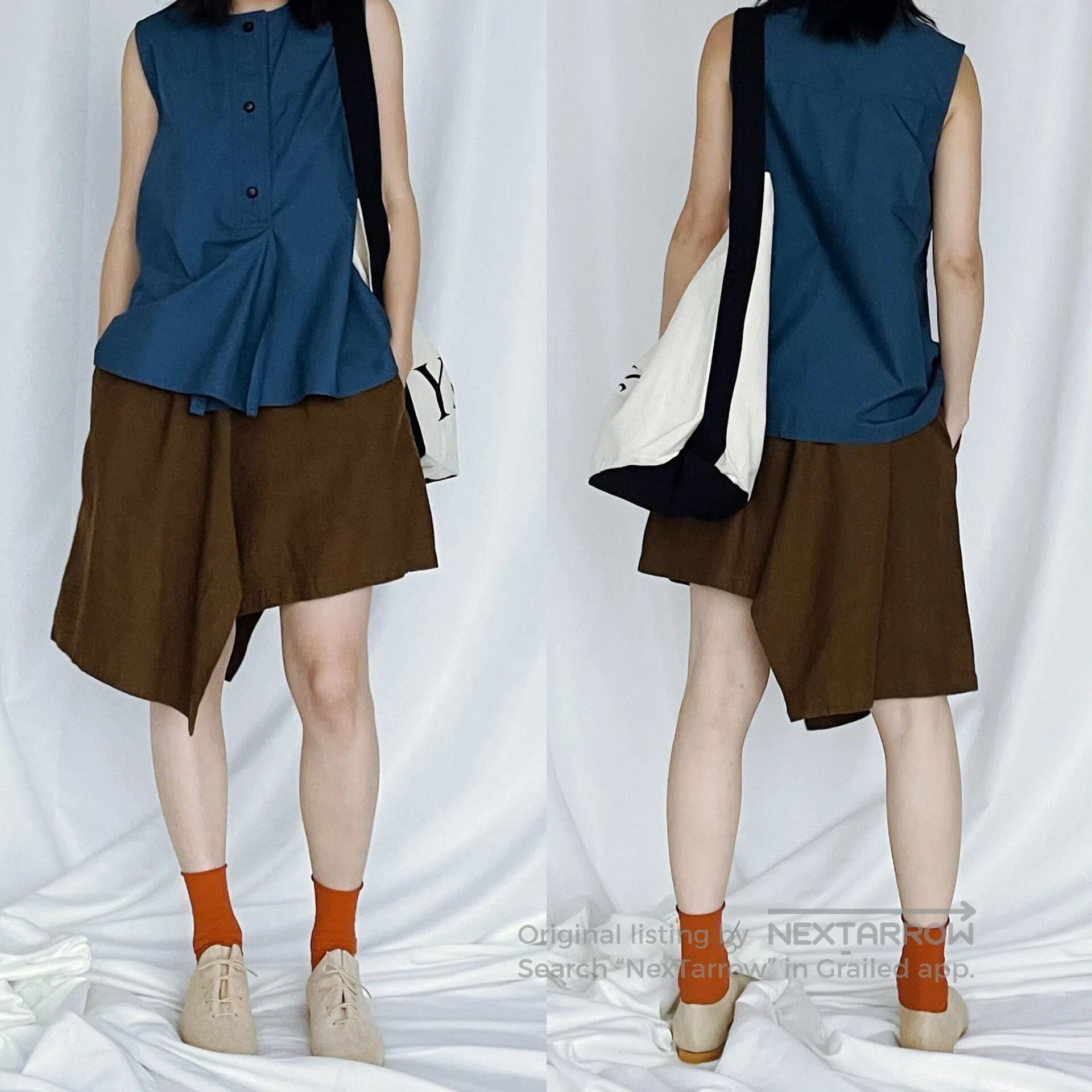 Yohji Yamamoto Asymmetric Layered Shorts Skirt. Size 24" / US 00 / IT 34 - 1 Thumbnail