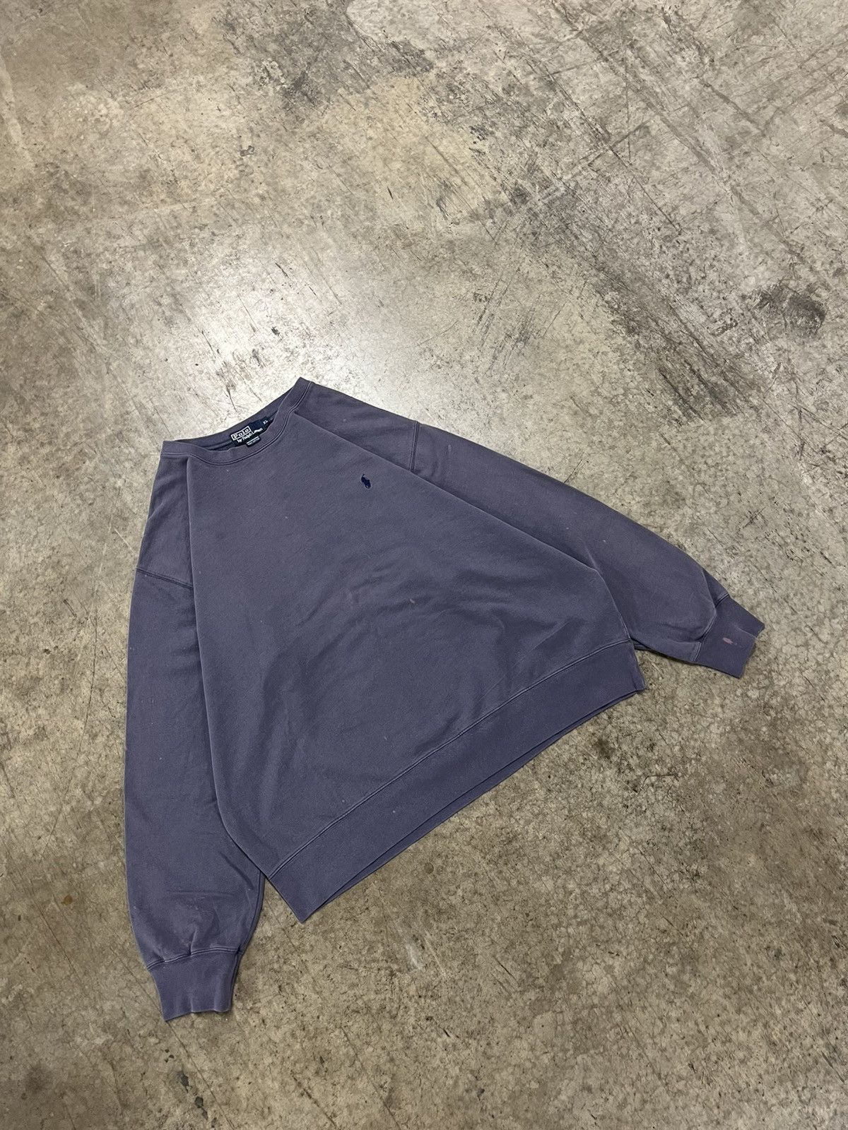 Polo Ralph Lauren × Vintage Polo Ralph Lauren vintage faded gray crewneck preppy rare Size US XL / EU 56 / 4 - 2 Thumbnail