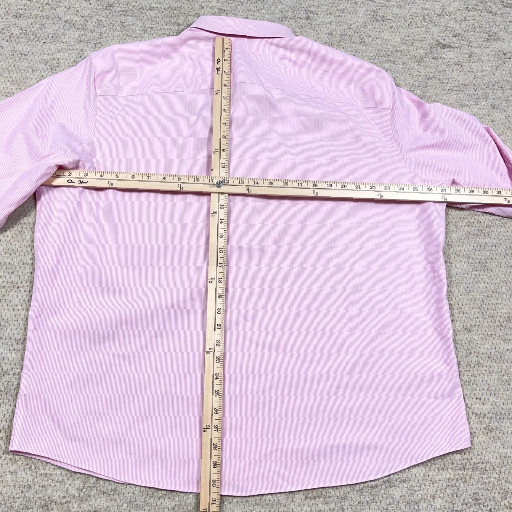 UNTUCKit UNTUCKit Shirt Men 3XL Pink Striped Button Up Dress Casual Poplin Flip Cuff Size US XXL / EU 58 / 5 - 6 Thumbnail
