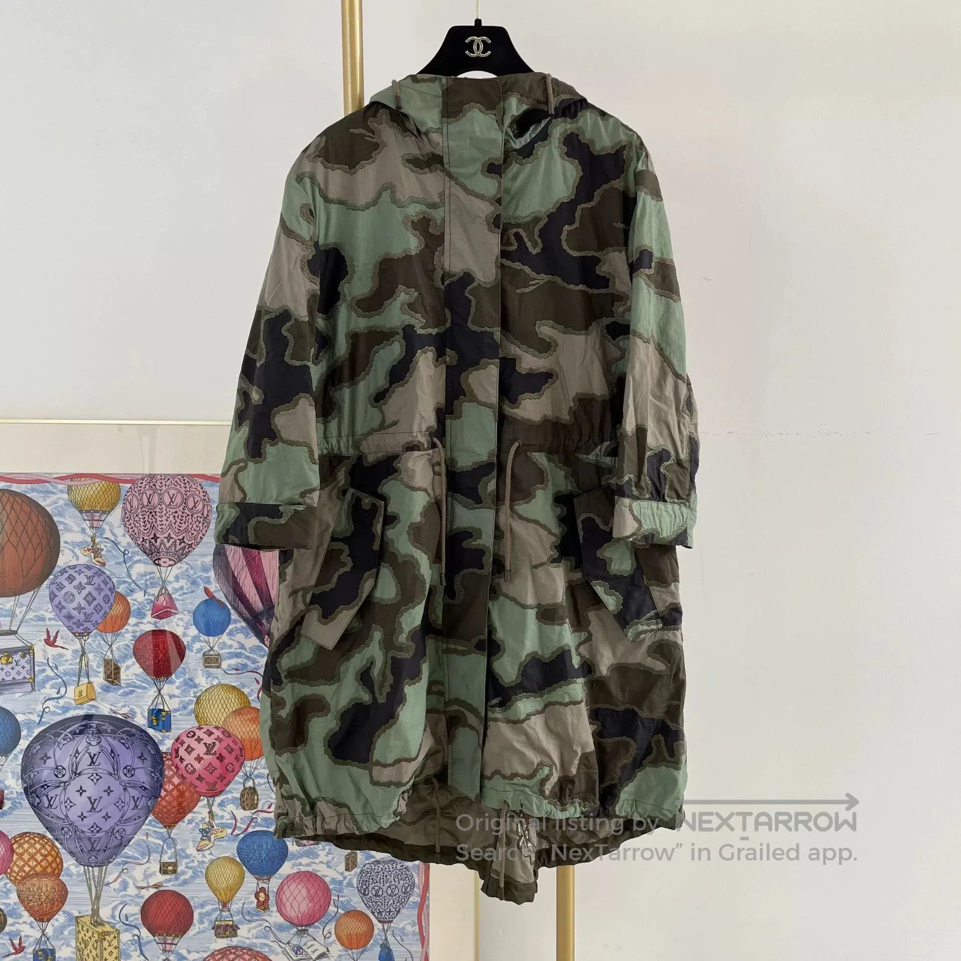 Valentino Valentino Camouflage Embroidered Coat. Size US L / EU 52-54 / 3 - 1 Thumbnail