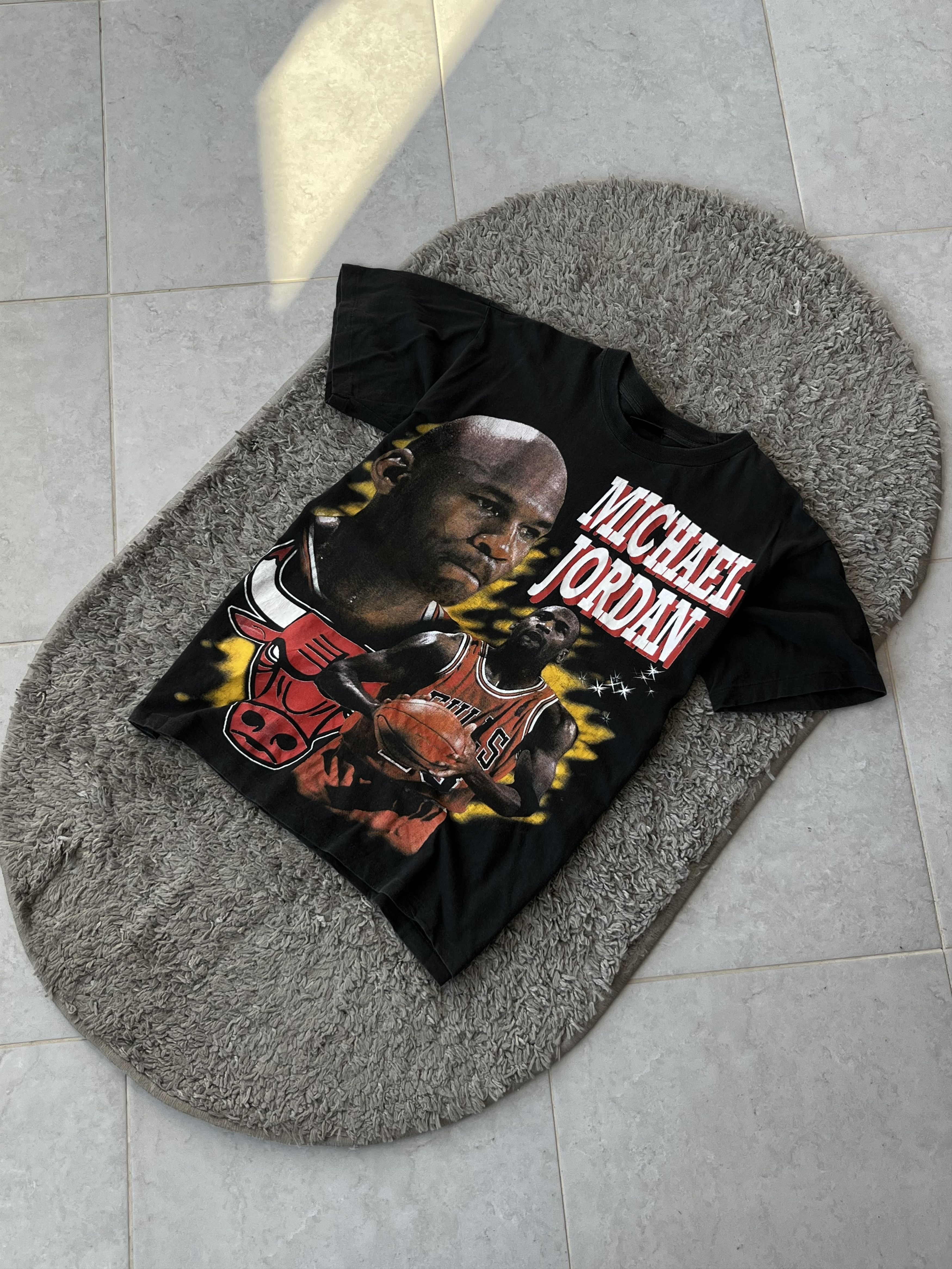 NBA MICHAEL JORDAN Chicago Bulls All Over Print Single Stitch Size US M / EU 48-50 / 2 - 2 Thumbnail