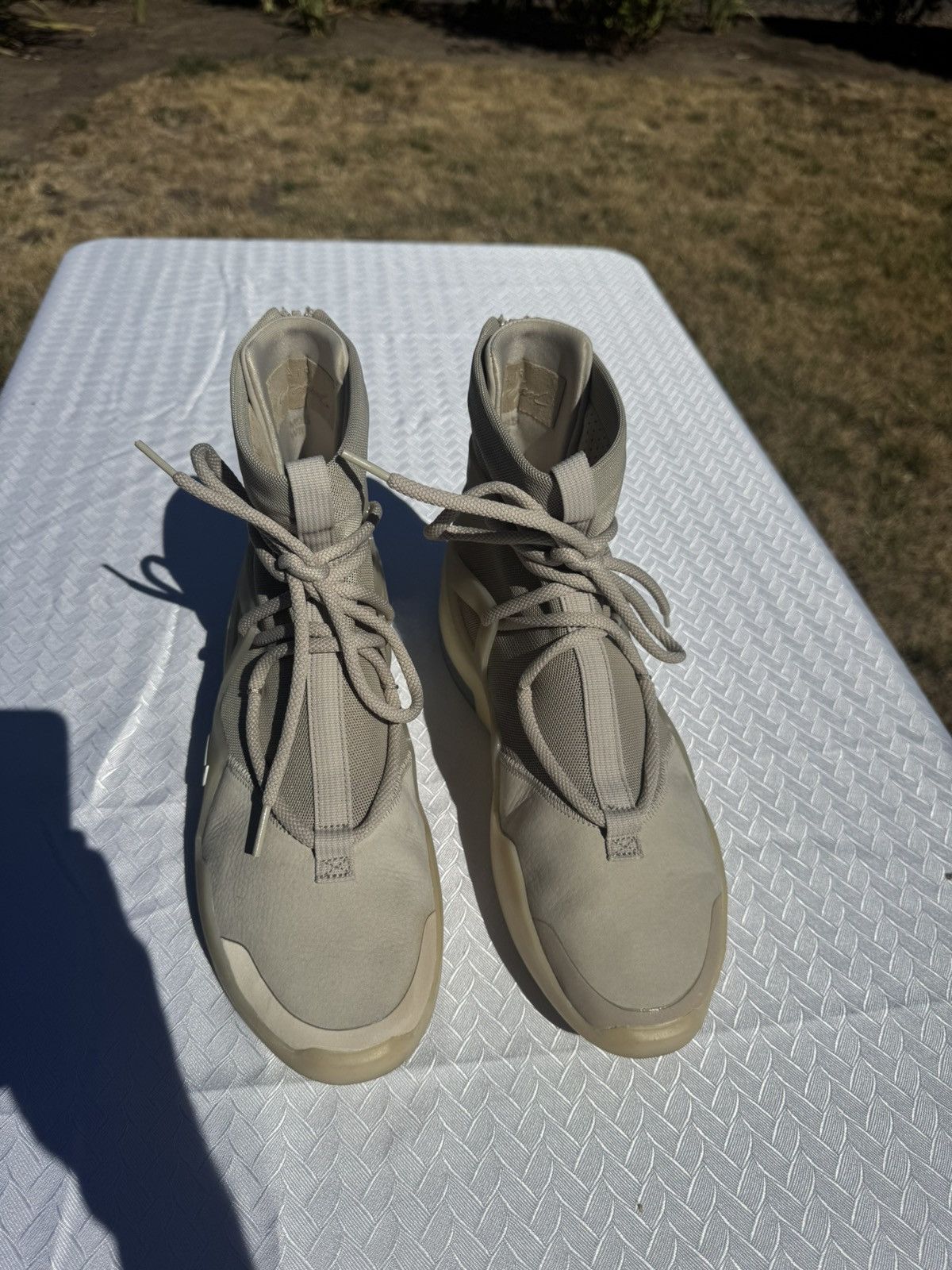 Fear of God × Nike Nike x Fear of God 1 Oatmeal Size US 9.5 / EU 42-43 - 5 Thumbnail