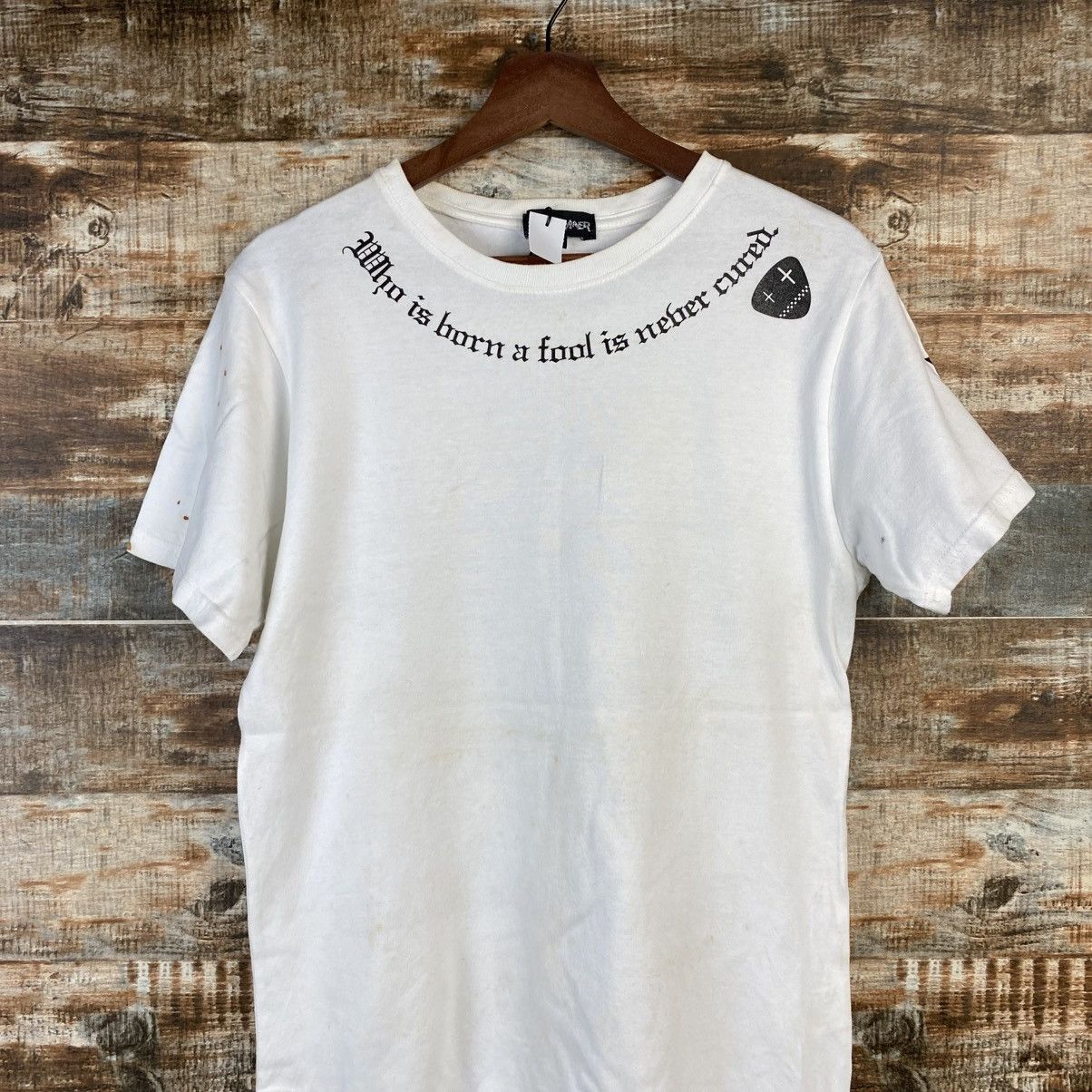 Japanese Brand DL Diviner skull cross White T-Shirt #C862 Size US S / EU 44-46 / 1 - 7 Thumbnail