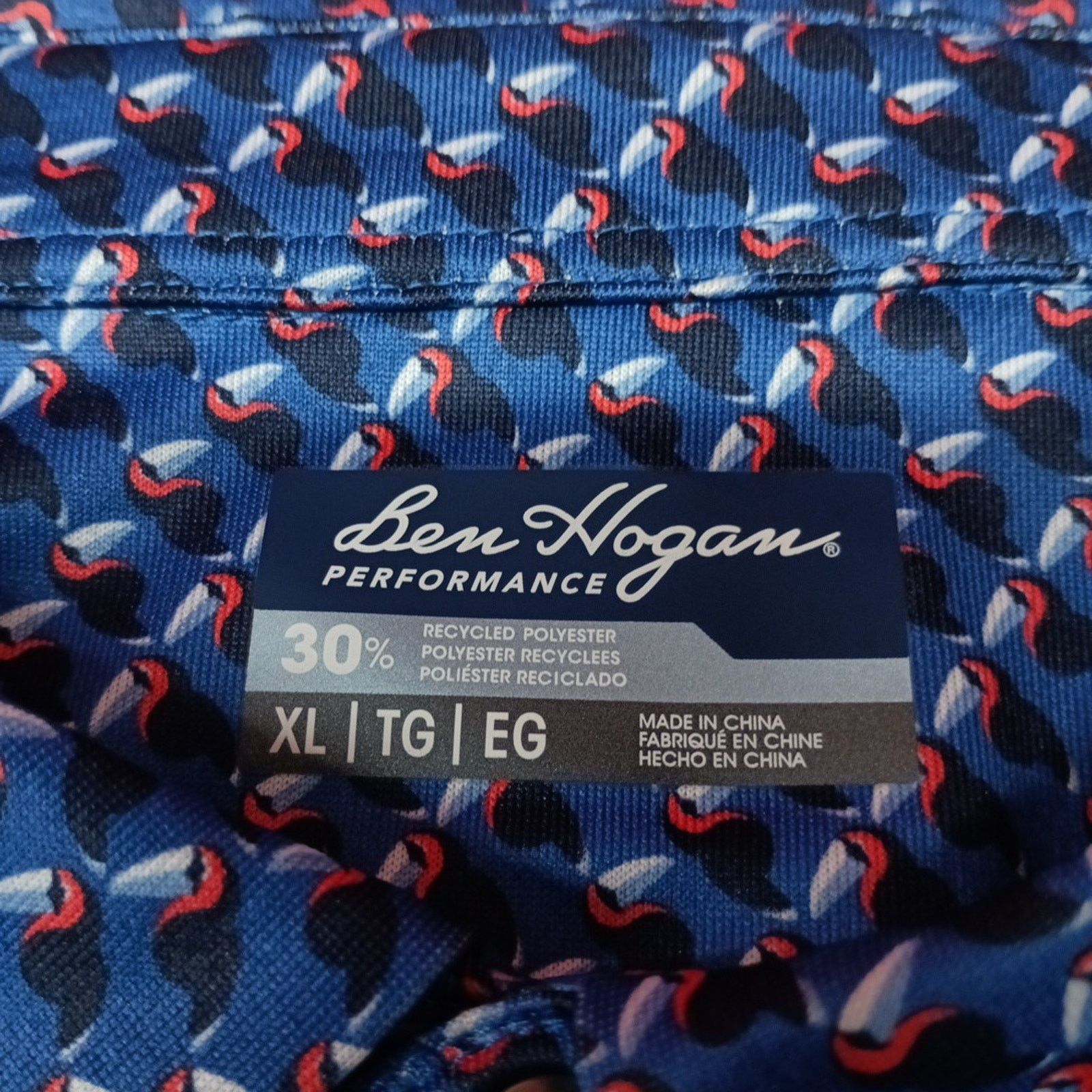 Other Ben Hogan Polo Shirt Men's Size XL 46/48 Blue Stretch UPF 15 Size US XL / EU 56 / 4 - 3 Thumbnail