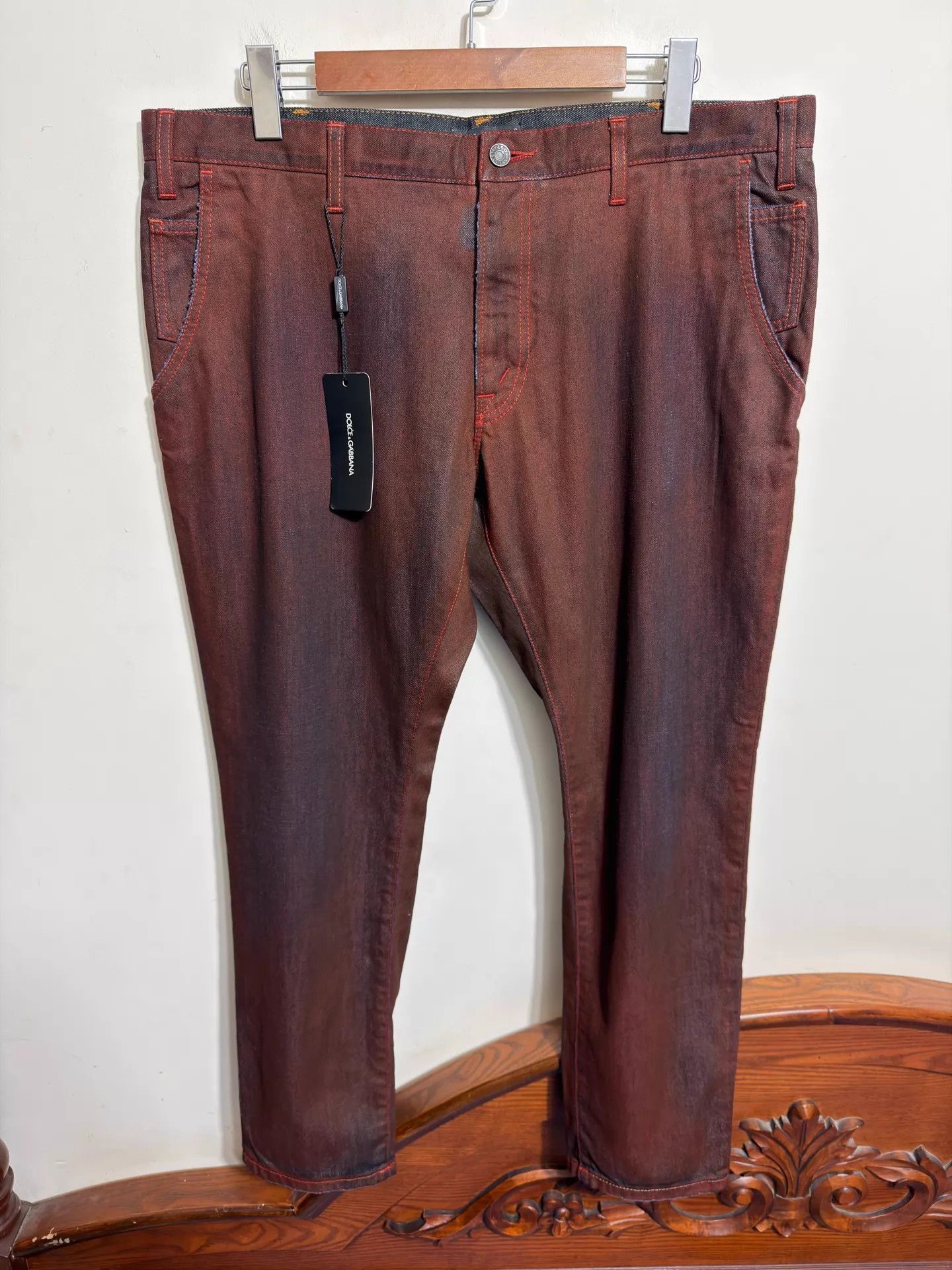 Dolce & Gabbana Brown Denim Pants Size 32 Size US 32 / EU 48 - 1 Thumbnail
