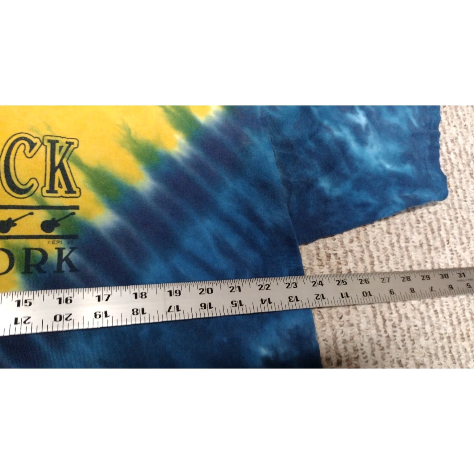 Vintage VINTAGE Woodstock Shirt 2XL Tie Dye Cotton Men Short Sleeve Round Neck Logo 90s Hip Hop Music Rock Fruit Of The Loom Vintage Size US XXL / EU 58 / 5 - 2 Thumbnail