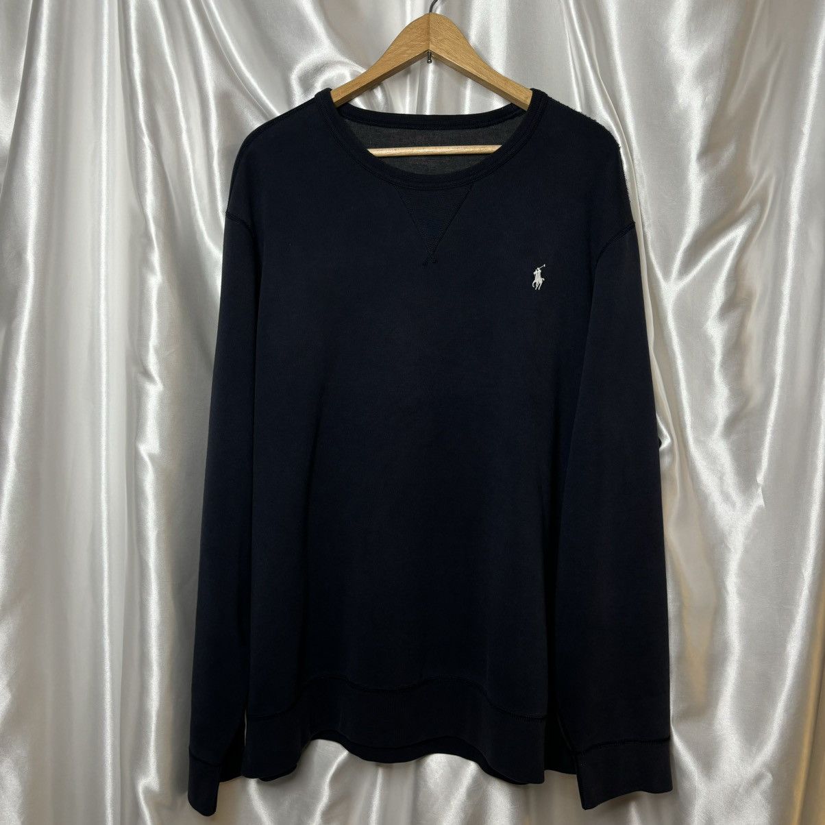 Polo Ralph Lauren × Ralph Lauren Navy Polo Ralph Lauren crewneck with logo basic Size US XXL / EU 58 / 5 - 1 Thumbnail
