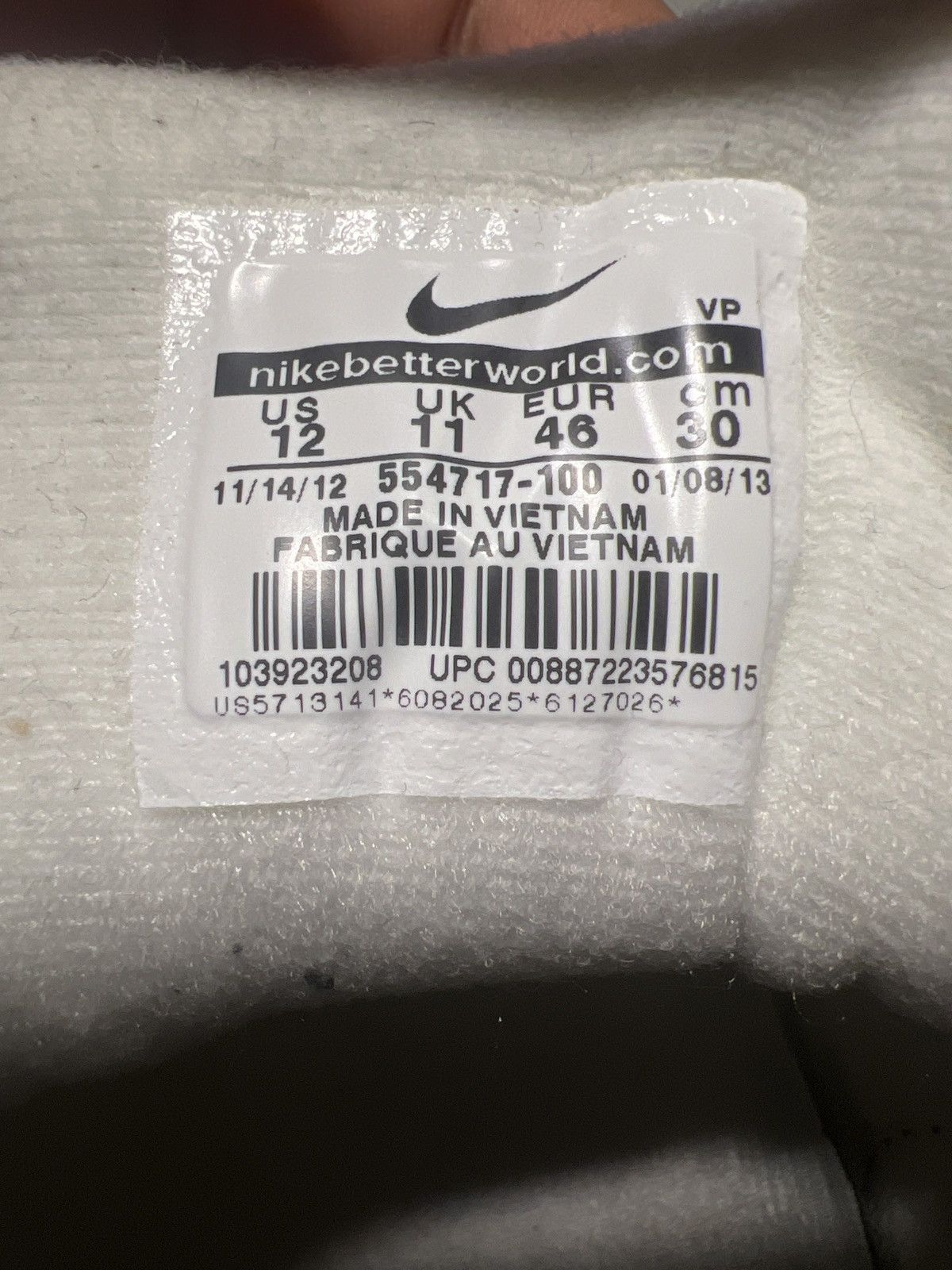 Nike Nike Air Force 1 ‘86 OG gold Obsidian Size US 12 / EU 45 - 5 Thumbnail