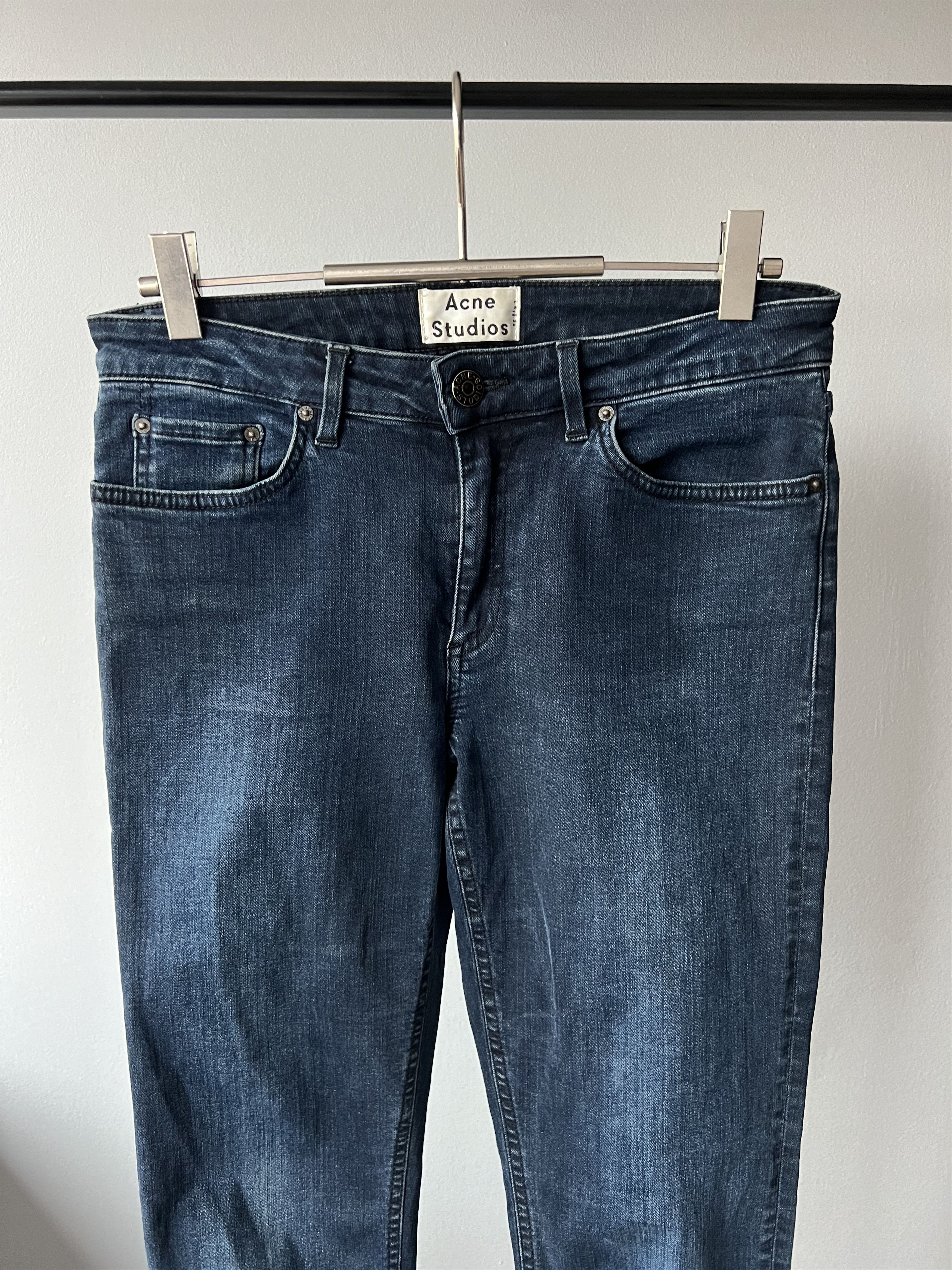 Acne Studios Women's Acne Studios Skin 5 Deep Faded Denim Skinny Jeans Size 28" / US 6 / IT 42 - 3 Thumbnail