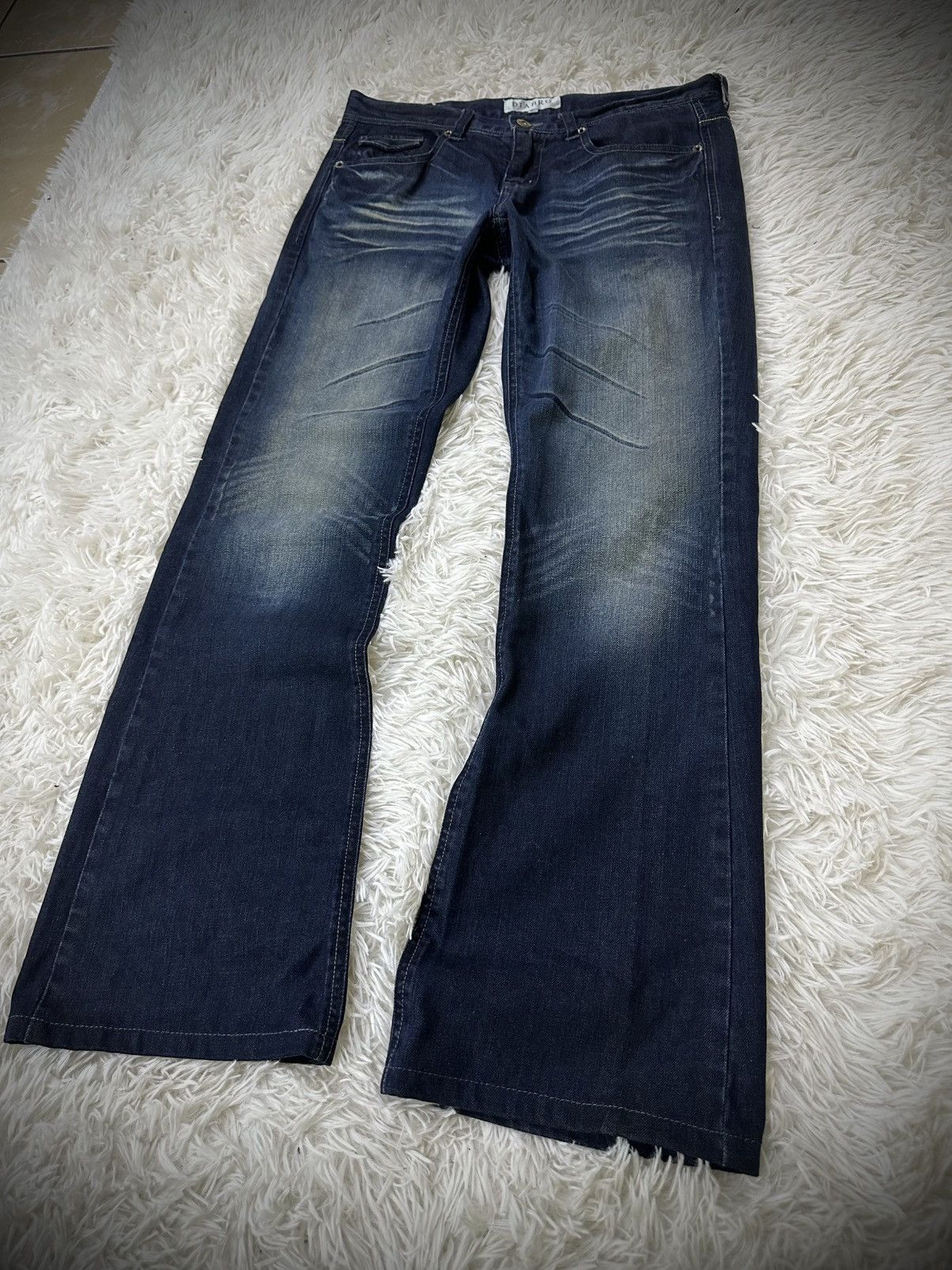 If Six Was Nine 💥rare💥 i6w9 DIABRO whiskers flare punk denim jeans Size US 32 / EU 48 - 3 Thumbnail