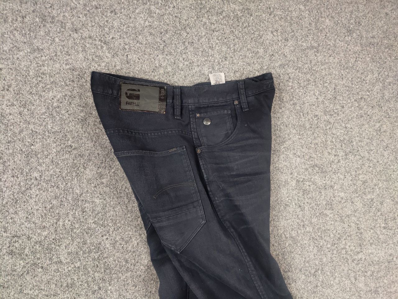 G-Star G Star Raw Arc 3d Slim Coj Dark Waxed Denim Jeans LBG Style Size US 31 - 10 Thumbnail