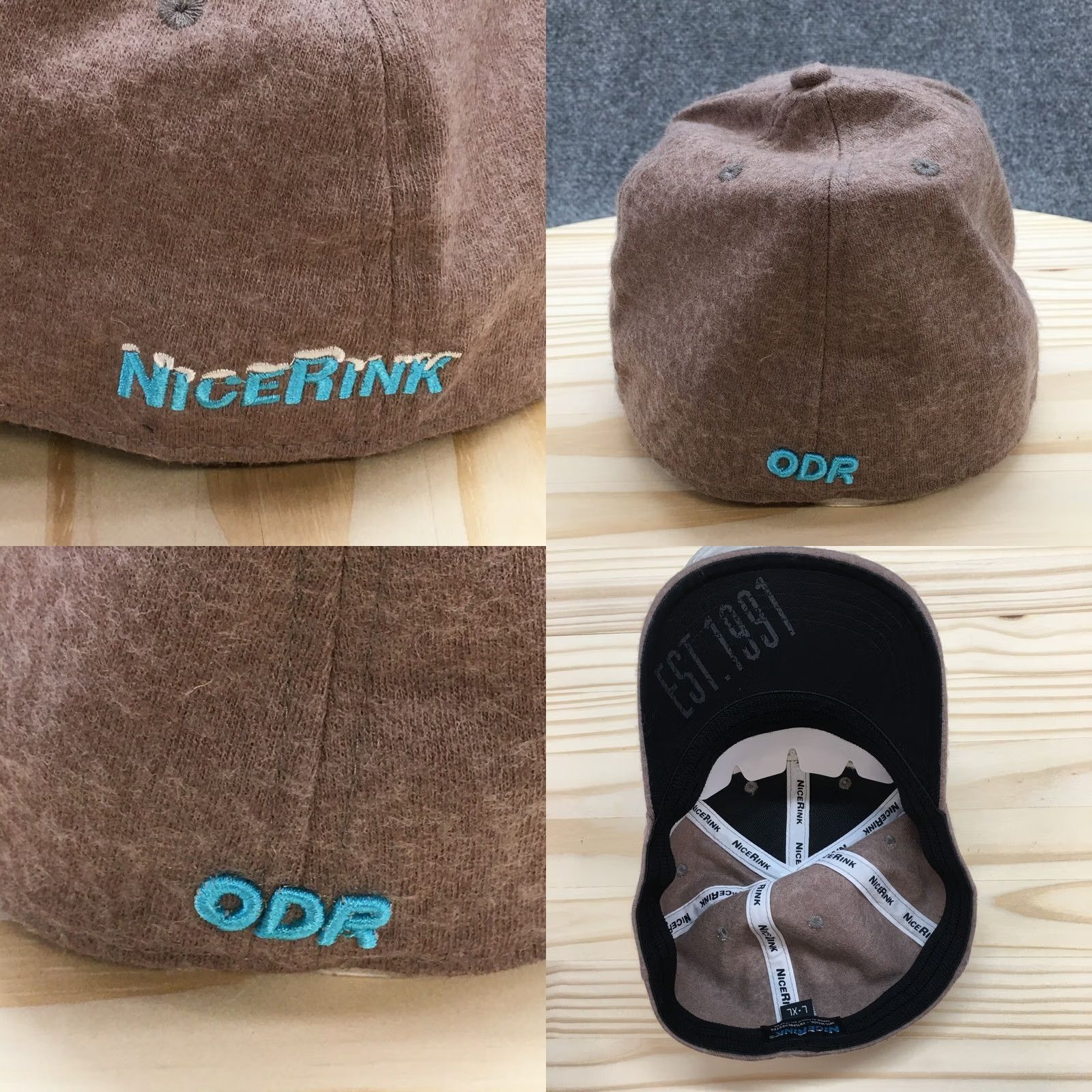 Vintage Frozen Memories Nice Rink Baseball Cap Mens Brown OS Adjustable Embroidered Logo Size ONE SIZE - 8 Thumbnail