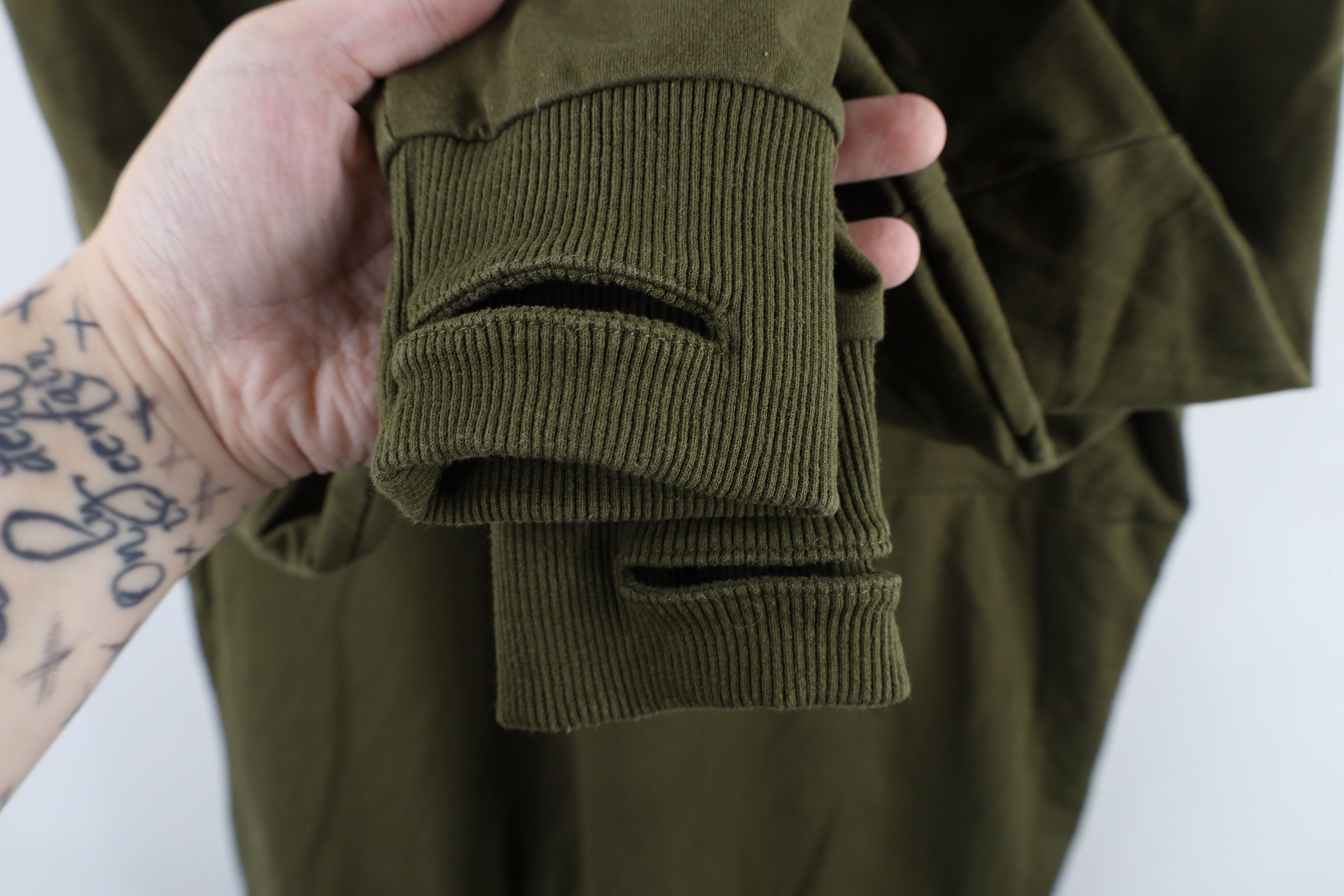 Vintage Zyia Active Blank French Terry Crewneck Sweatshirt Green Size M / US 6-8 / IT 42-44 - 5 Thumbnail