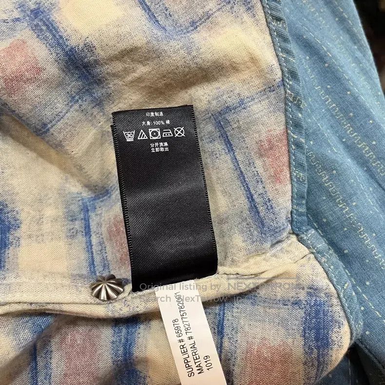 RRL Ralph Lauren RRL Ralph Lauren Double-sided blue-dyed striped shirt Size US M / EU 48-50 / 2 - 5 Thumbnail