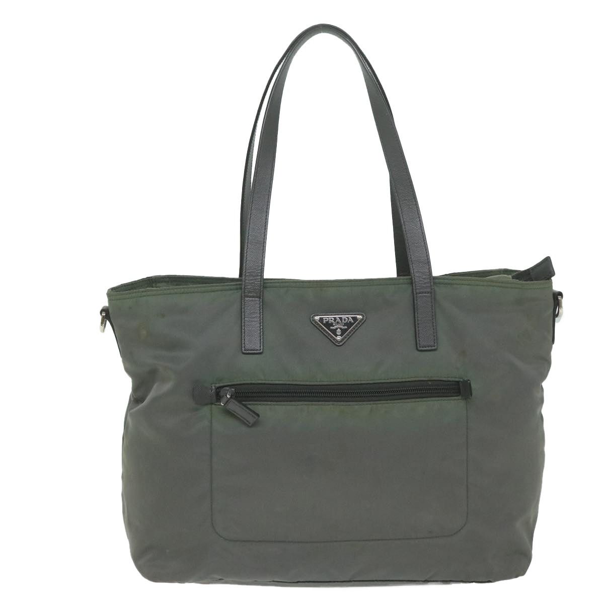 Prada PRADA Tote Bag Nylon Gray Size ONE SIZE - 13 Thumbnail