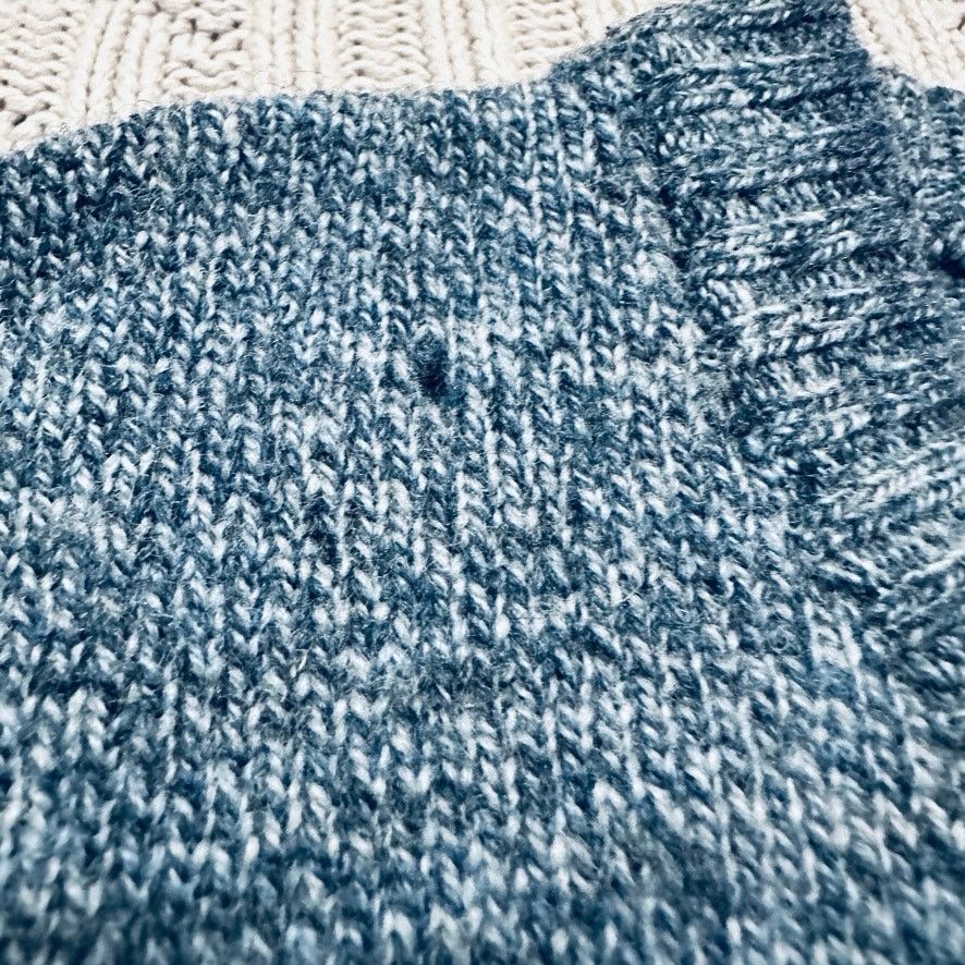 Vintage Vintage lambswool 90s blue sweater Size US L / EU 52-54 / 3 - 8 Thumbnail