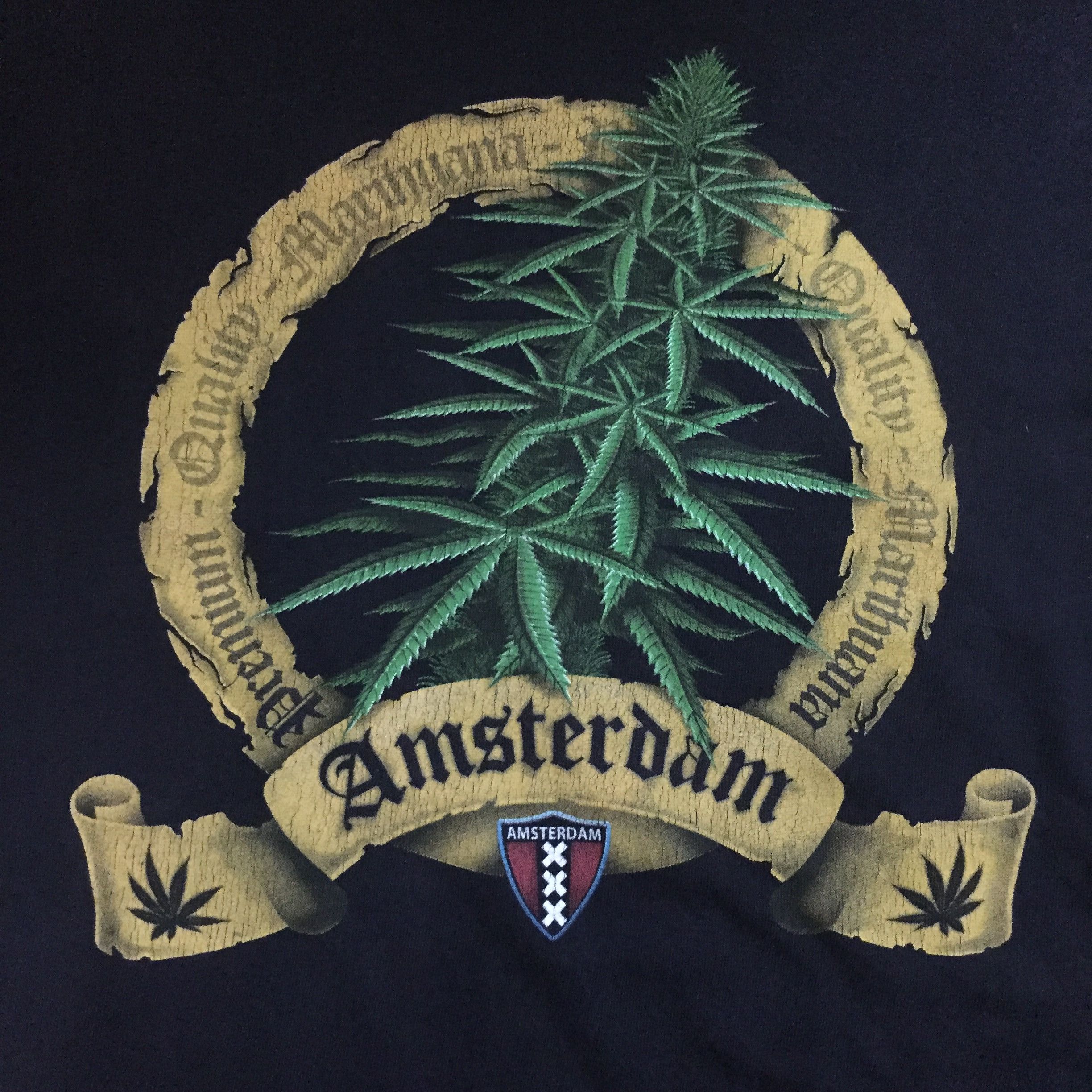 Vintage Vintage Fox Amsterdam Marihuana Tees Size US L / EU 52-54 / 3 - 2 Thumbnail