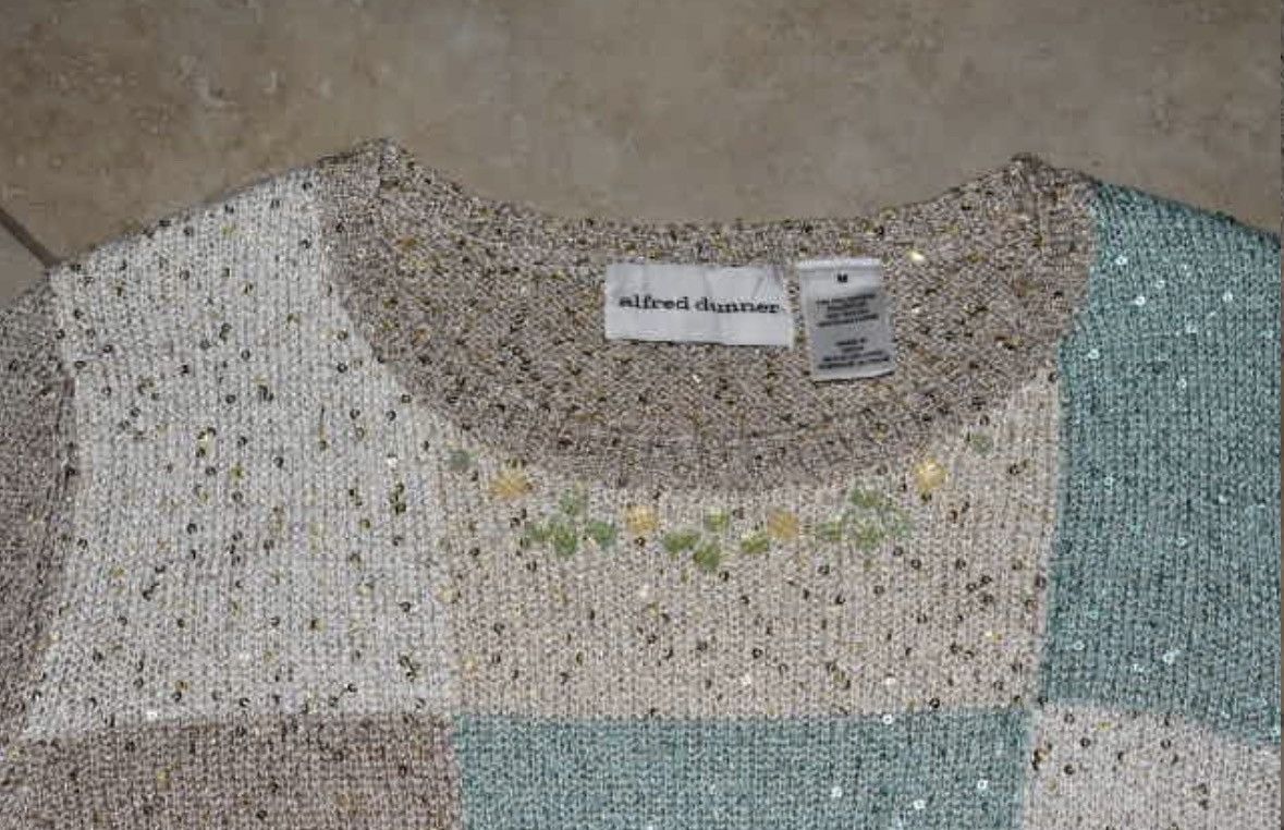 Other Bejeweled Alfred Dunner Womens Sequin Sweater Size Medium Size M / US 6-8 / IT 42-44 - 3 Thumbnail