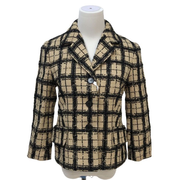 Dior Christian Dior Check Tweed Blazer Size 34 Size XS / US 0-2 / IT 36-38 - 1 Thumbnail