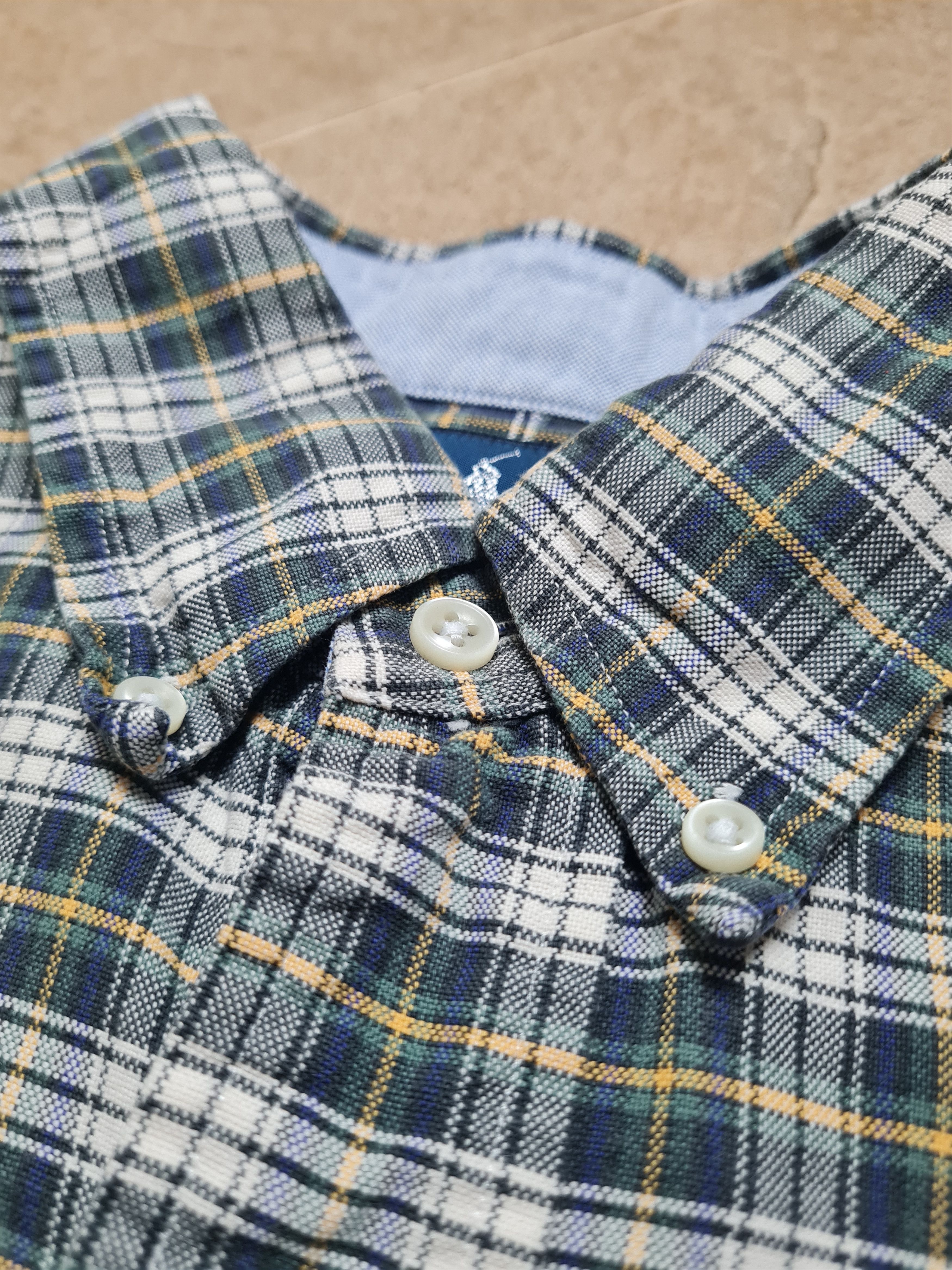 Polo Ralph Lauren Ralph Lauren Green Tartan Button Down Custom Fit Vintage L Size US L / EU 52-54 / 3 - 20 Thumbnail