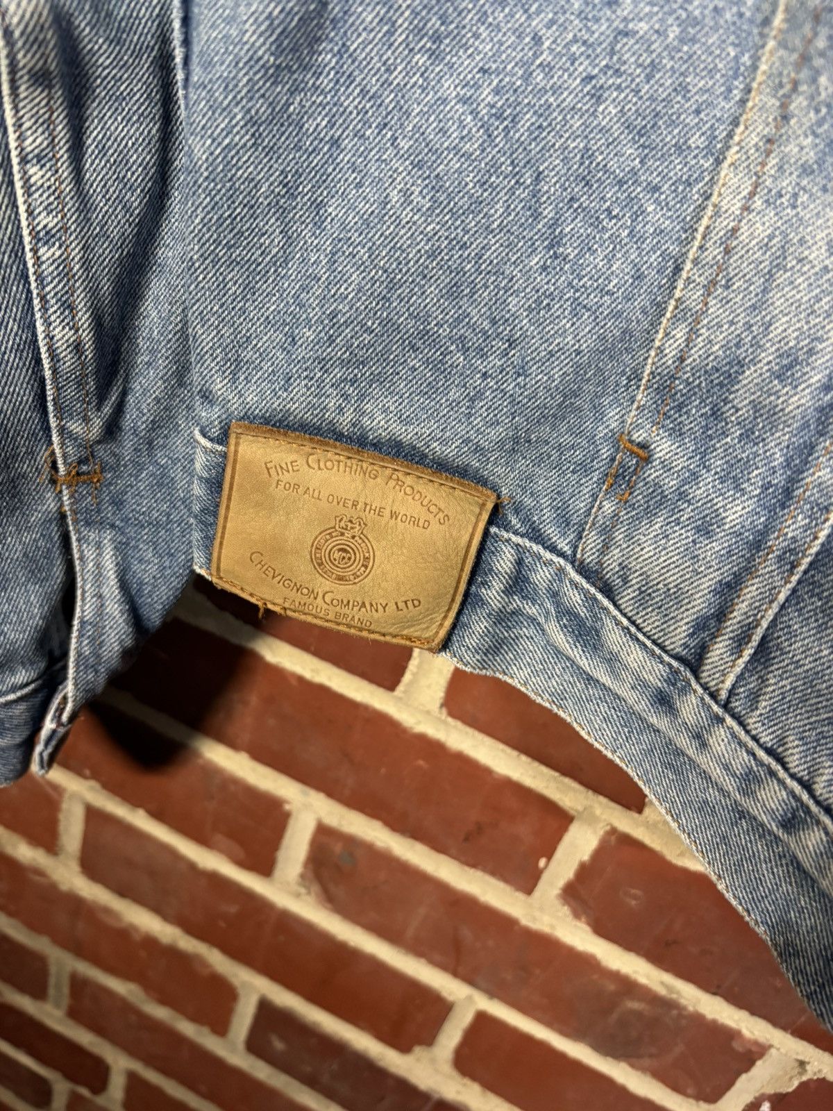 Chevignon Vintage 90s Chevignon Conquest Denim Jacket Italy Adult XL Size US XL / EU 56 / 4 - 3 Thumbnail