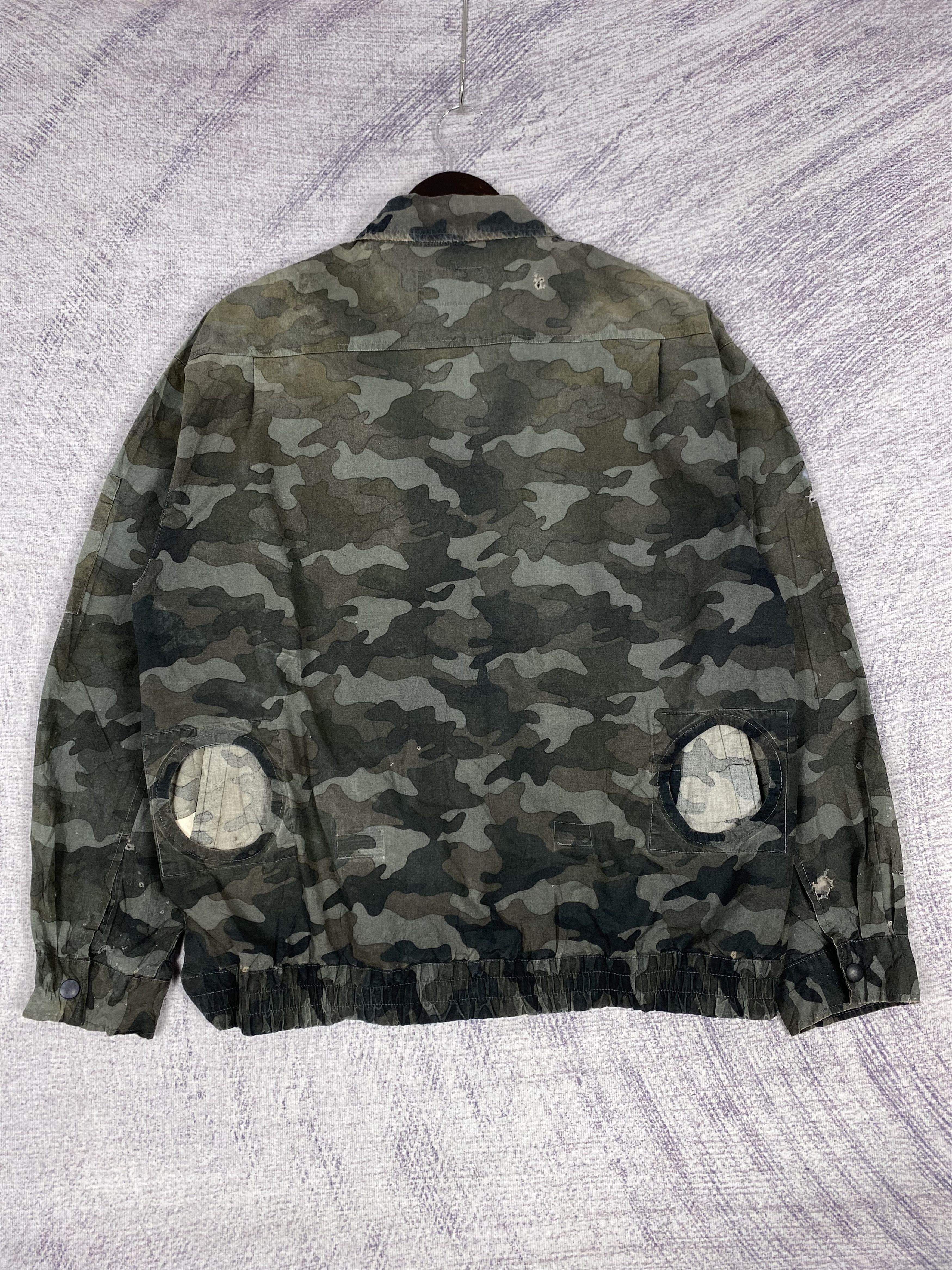 Japanese Brand Vintage Kuchofuku Camo Zip Up Plain Canvas Jacket Size US L / EU 52-54 / 3 - 11 Thumbnail