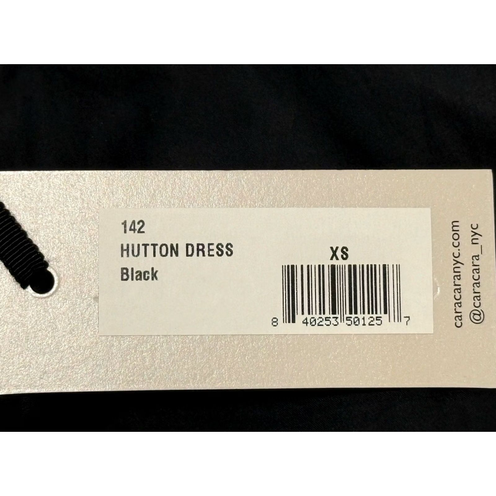 Vintage NWT Cara Cara Hutton Midi Dress Black Puff Sleeve Cotton Poplin XS Womens Size XS / US 0-2 / IT 36-38 - 6 Thumbnail
