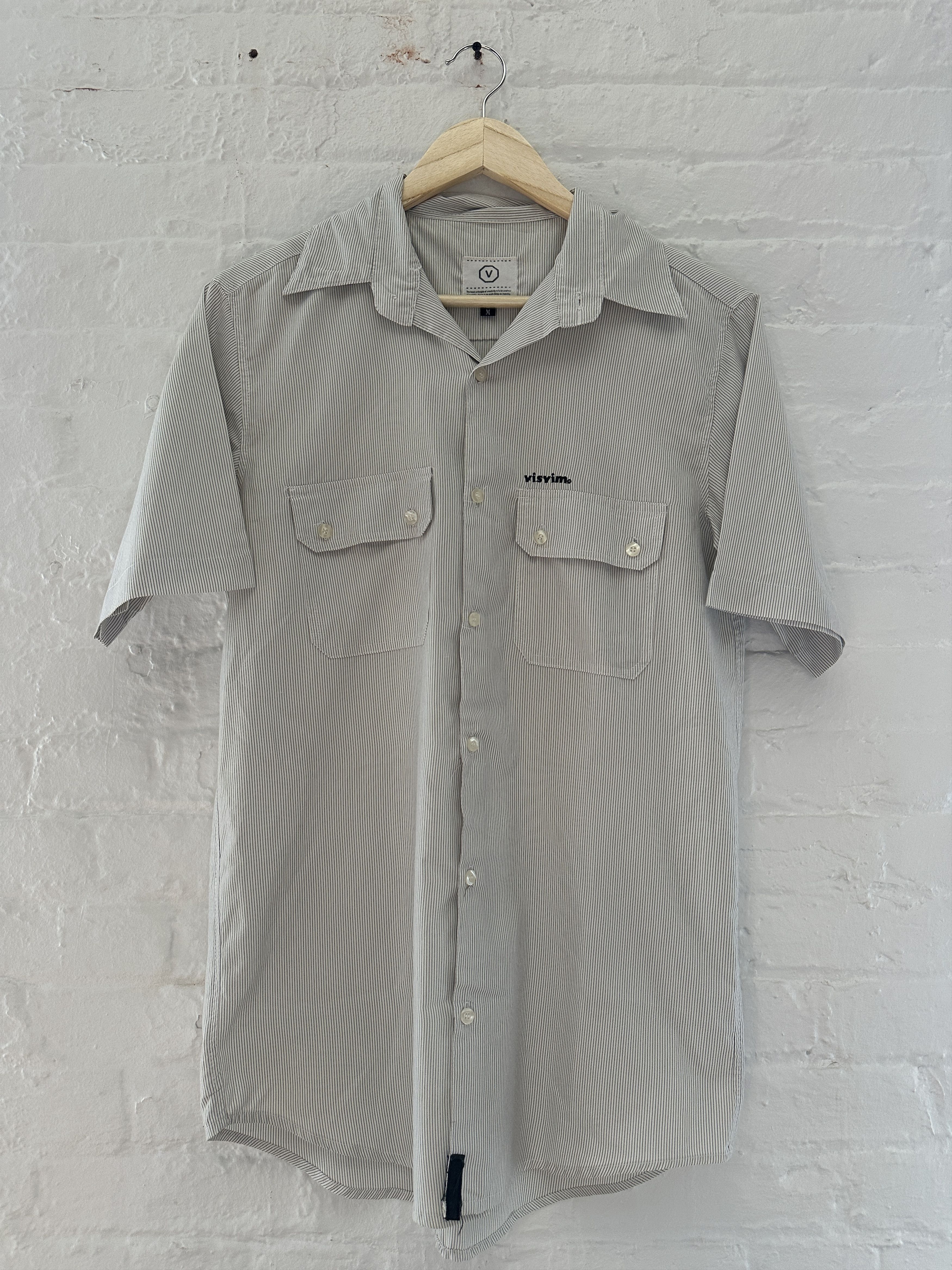 Visvim Visvim Striped Camp Collar Shirt Size US S / EU 44-46 / 1 - 1 Thumbnail
