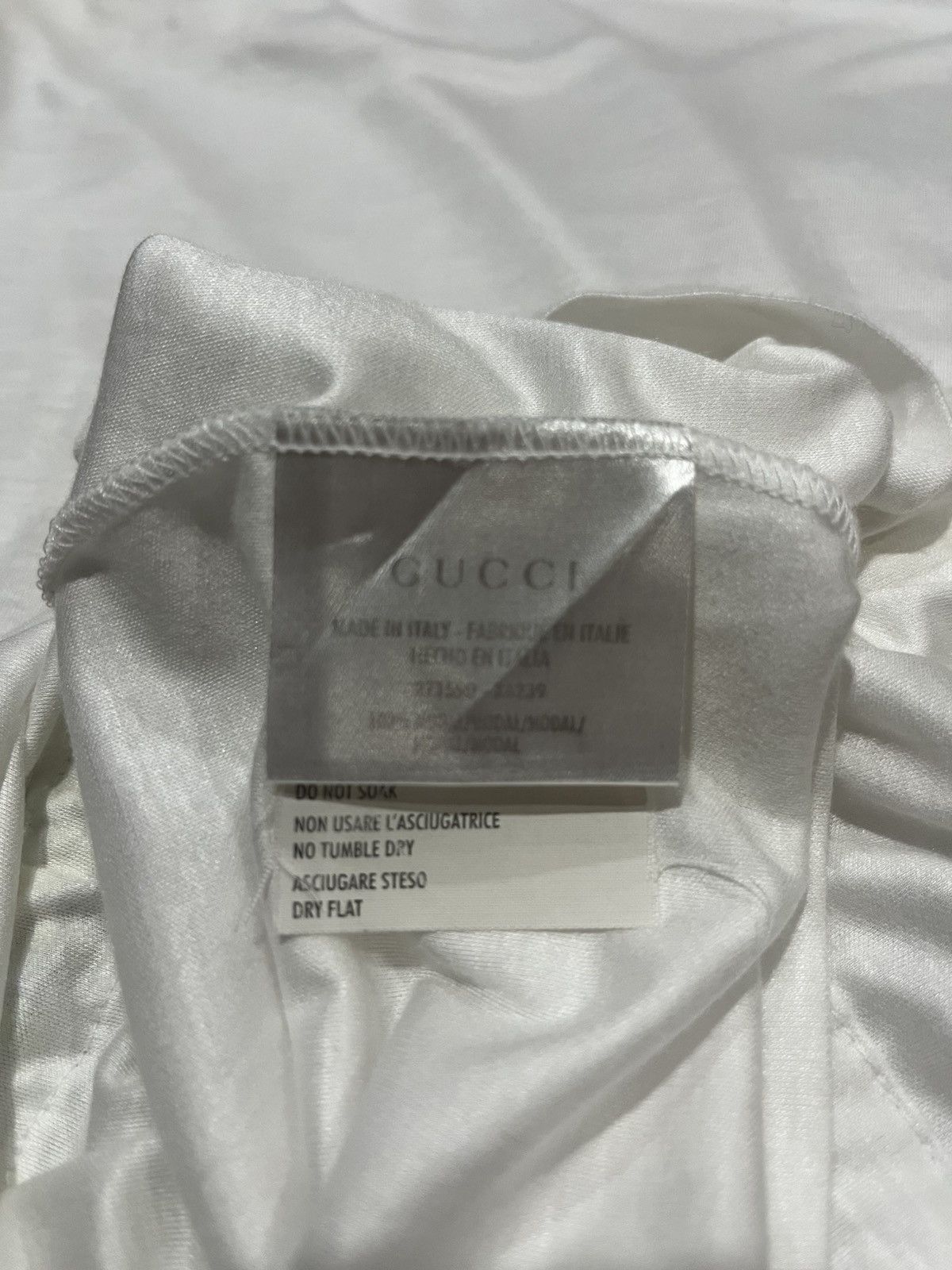 Gucci Gucci White Modal Web Belt Top L Size L / US 10 / IT 46 - 7 Thumbnail