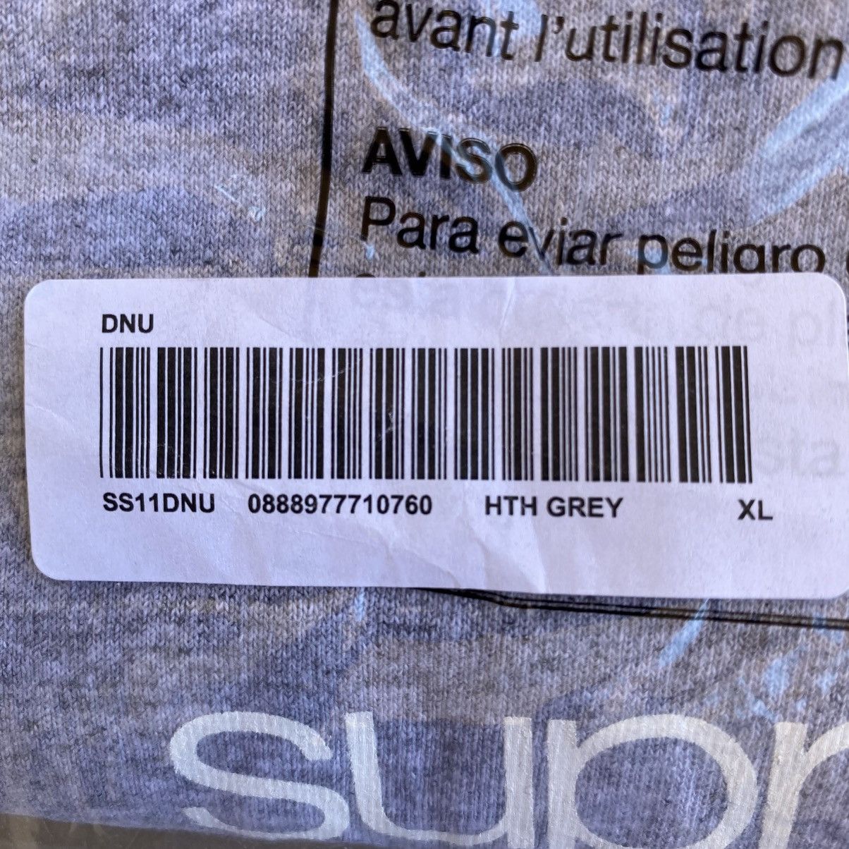 Supreme Supreme Five Boroughs Classic Logo T-Shirt Heather Grey 2021 Size US XL / EU 56 / 4 - 2 Thumbnail
