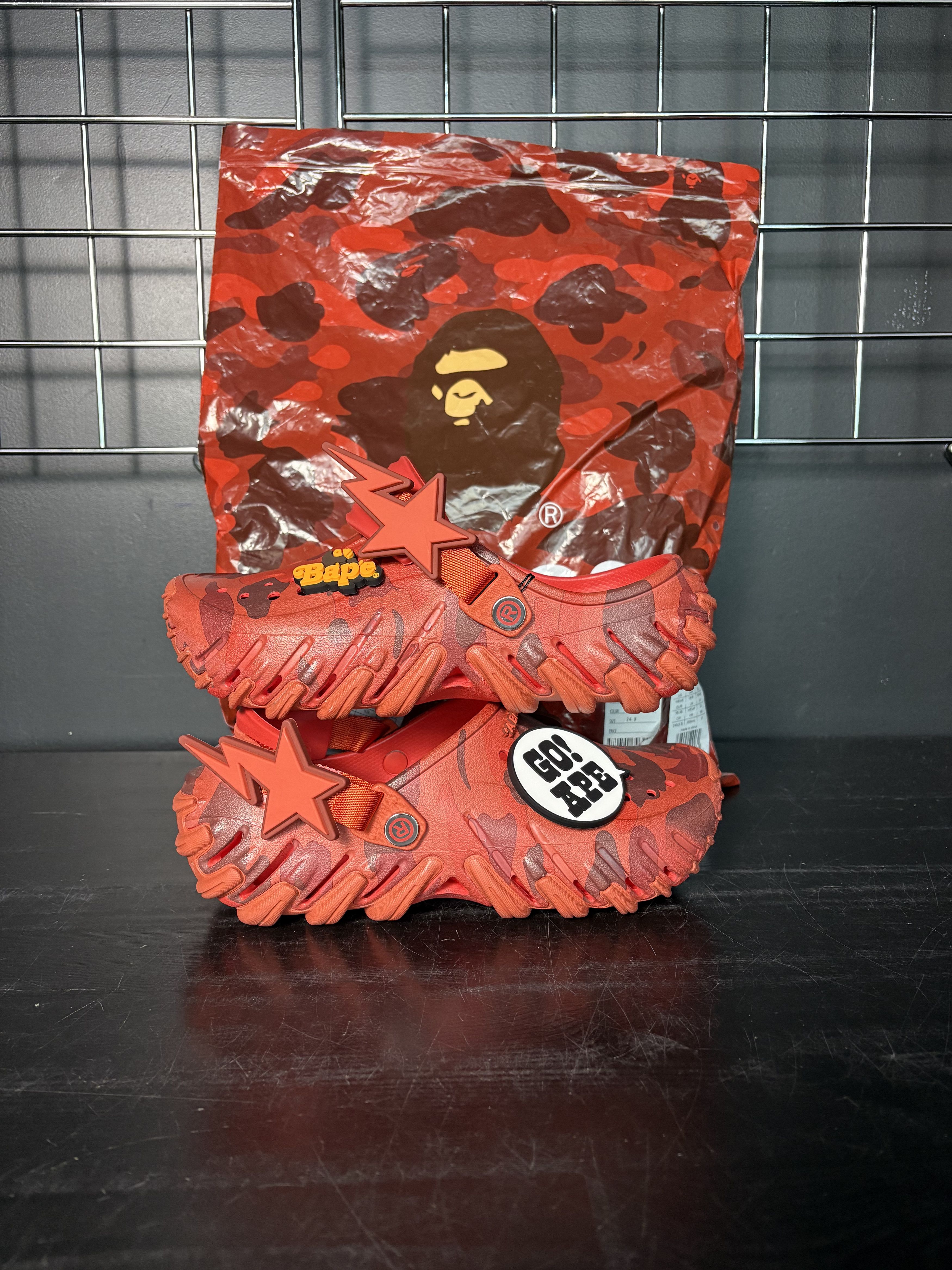 Bape Crocs Echo RO Clog x Bape "Flame Camo" - Size 8 Size US 8 / EU 41 - 1 Thumbnail