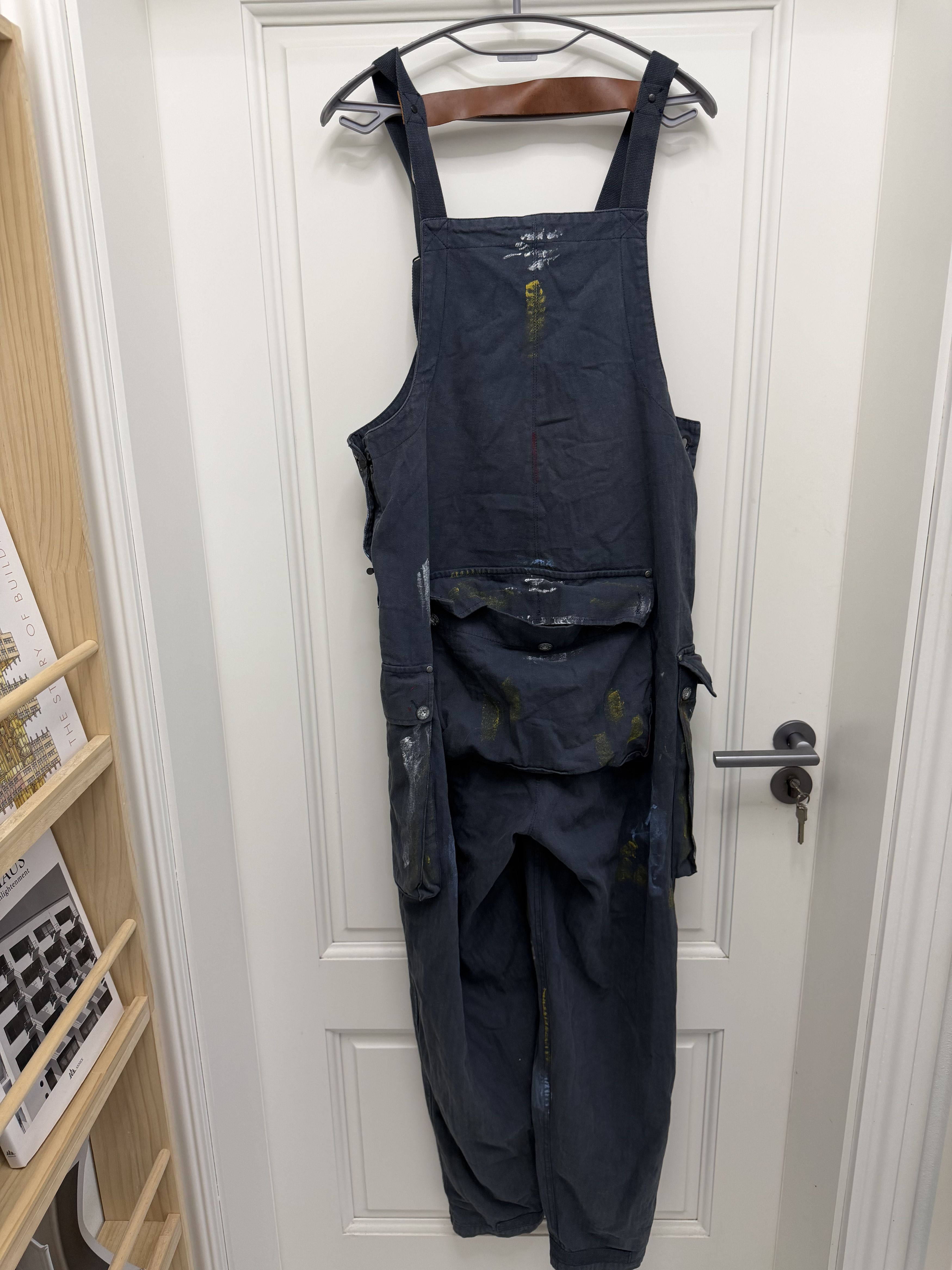Nigel Cabourn Nigel Cabourn Painter Dungarees paint splatter (not visvim) Size US 32 / EU 48 - 2 Thumbnail