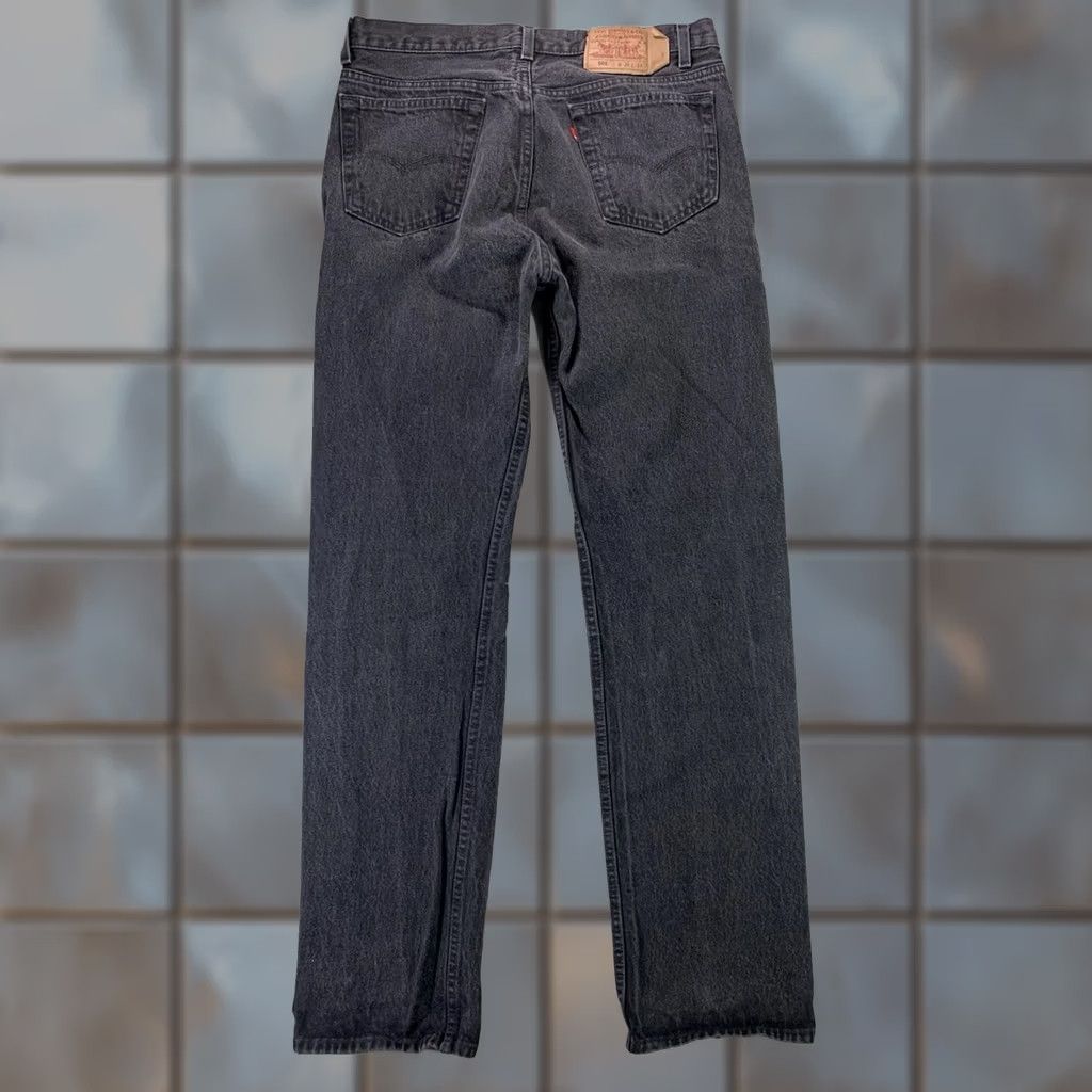 Levi's vtg 90s Levis 501 Jeans USA MADE Black Fade Denim 36x34 Fit 33x32 Size US 33 - 1 Thumbnail