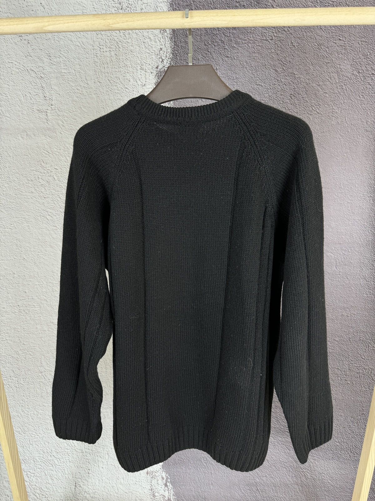 Lacoste Lacoste vintage 90s Black Wool cable knitted sweater Size US XL / EU 56 / 4 - 11 Thumbnail