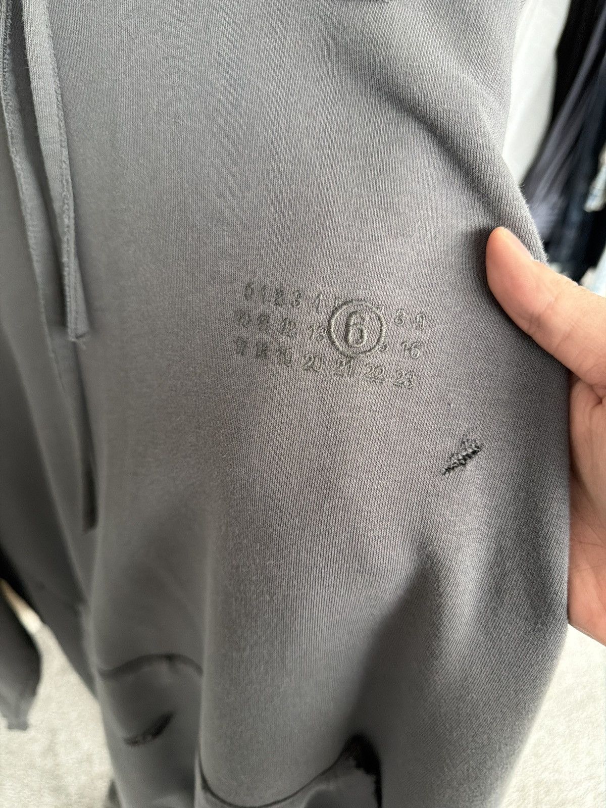 Maison Margiela Maison Margiela Numbers Hoodie Size US XL / EU 56 / 4 - 2 Thumbnail