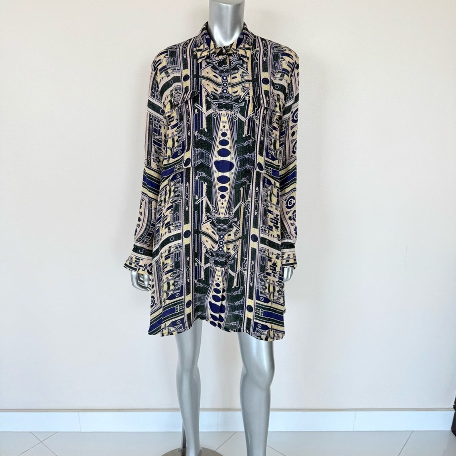 Mary Katrantzou MARY KATRANTZOU women silk dress size L Retail 1800$ Size L / US 10 / IT 46 - 1 Thumbnail