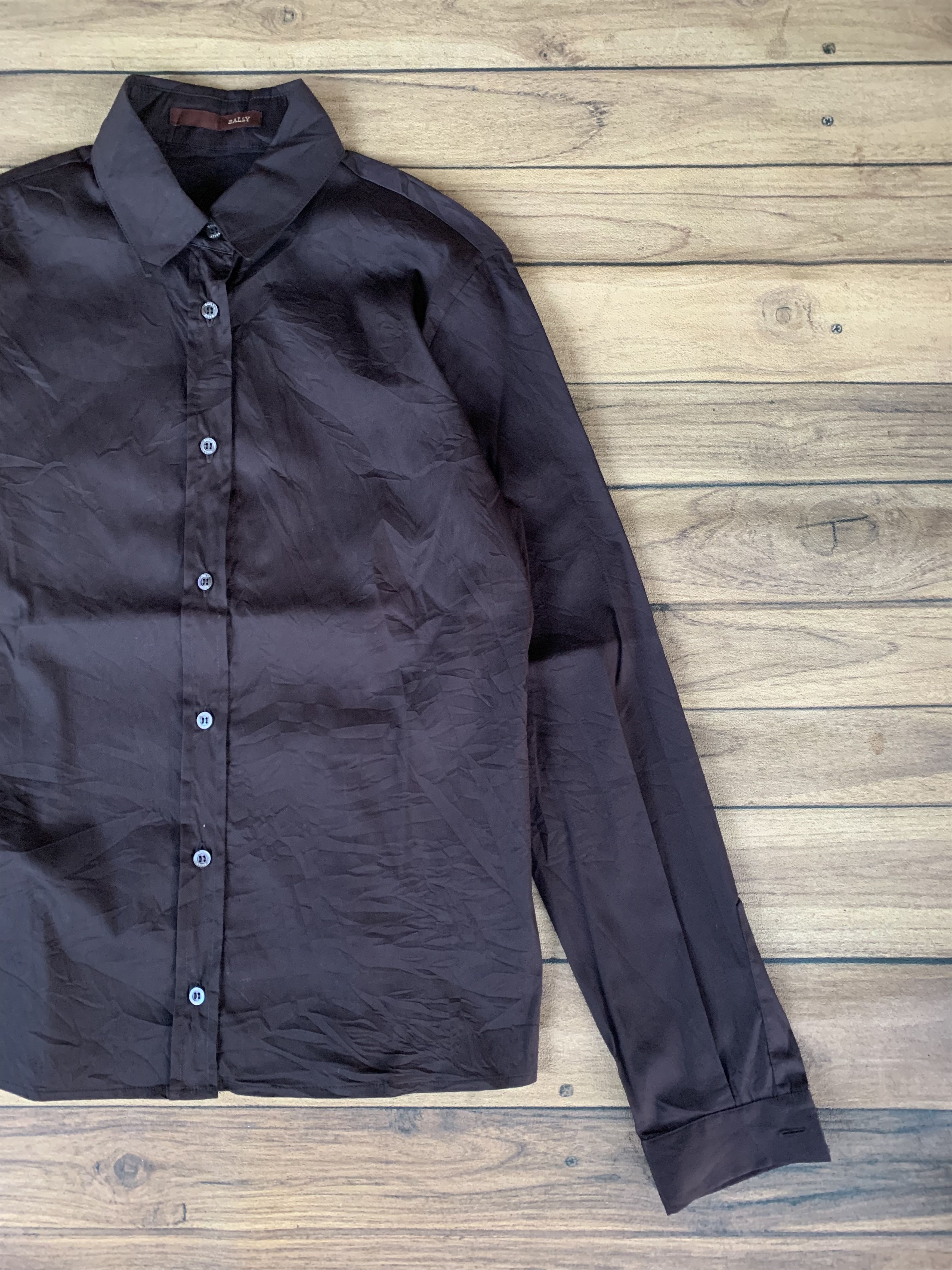 Bally Bally buttonshirt browne Size XS / US 0-2 / IT 36-38 - 2 Thumbnail