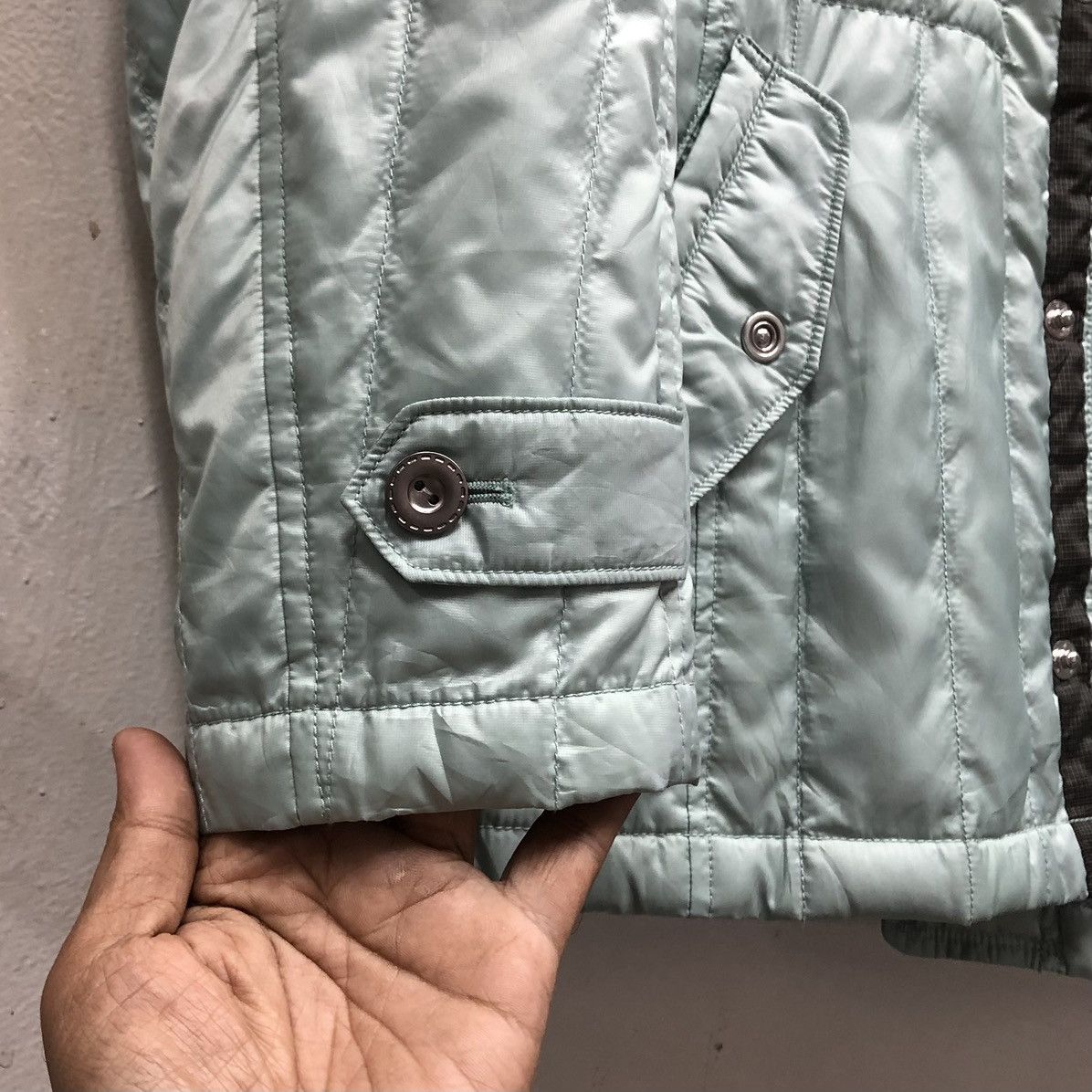 Japanese Brand Crocodile Quilted Light Puffer Jacket Size US L / EU 52-54 / 3 - 10 Thumbnail