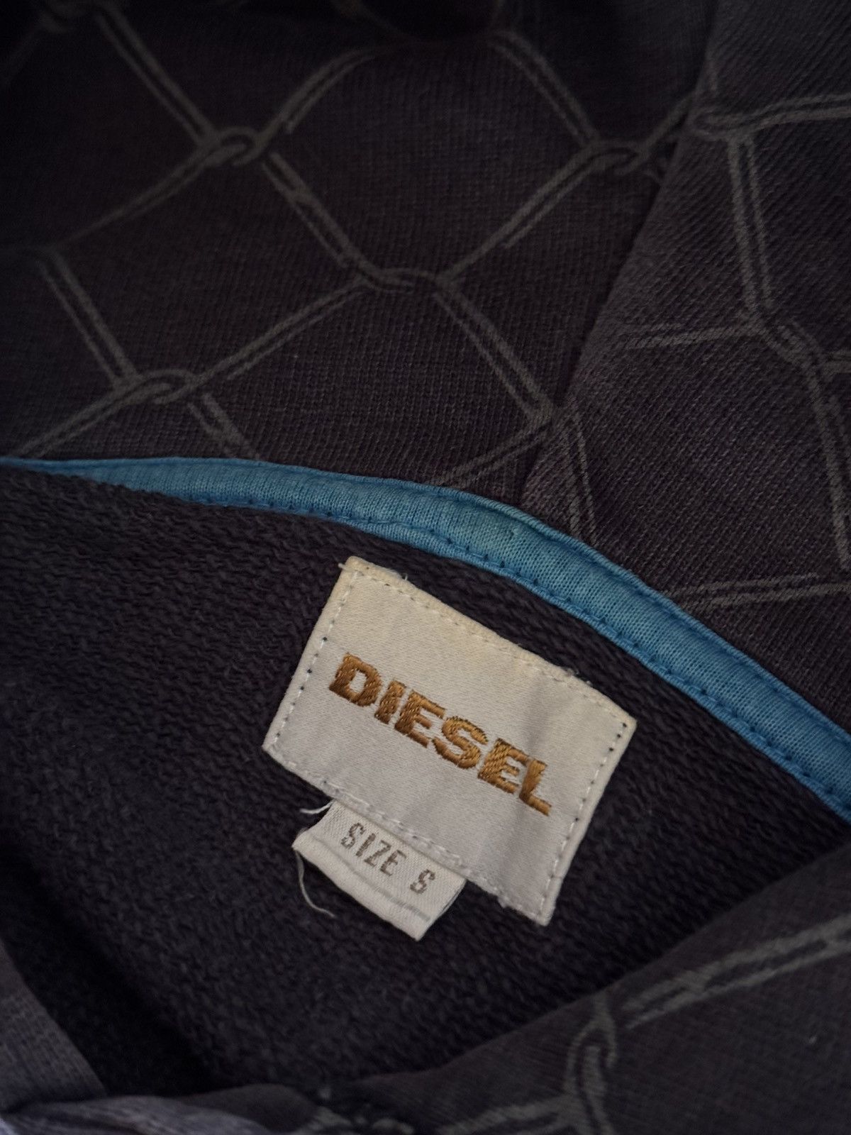 Diesel × Vintage Vintage y2k Diesel Avantgarde Hoodie Size US S / EU 44-46 / 1 - 9 Thumbnail