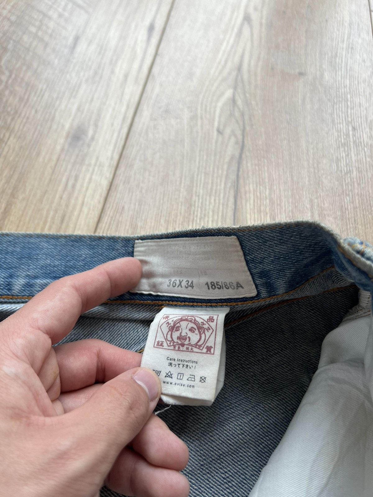 Evisu 00’s EVISU SELVEDGE DAICOCK RIPPED BANDANA JORTS RARE Y2K Size US 36 / EU 52 - 14 Thumbnail