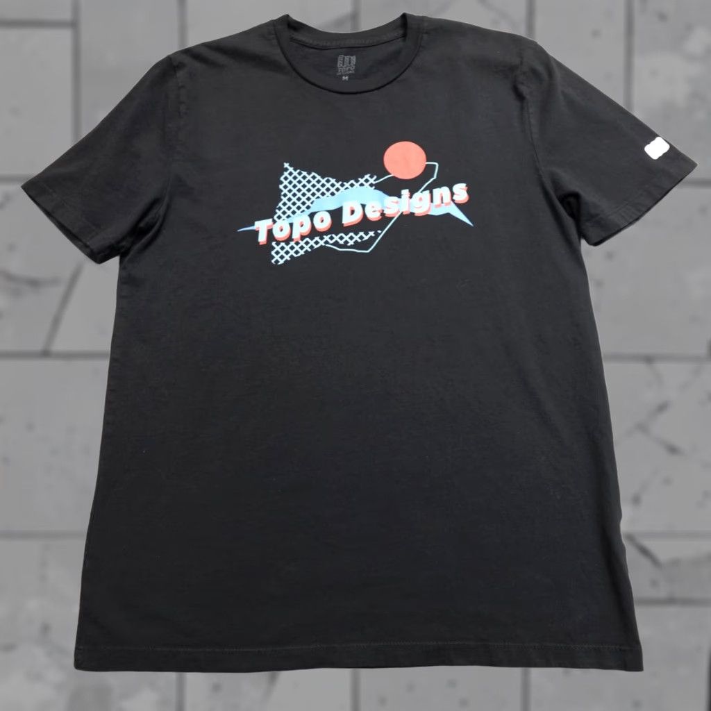 Topo Designs VINTAGE Topo Designs Shirt M Black Men Short Sleeve Crew Neck Cotton T-Shirt Size US M / EU 48-50 / 2 - 1 Thumbnail
