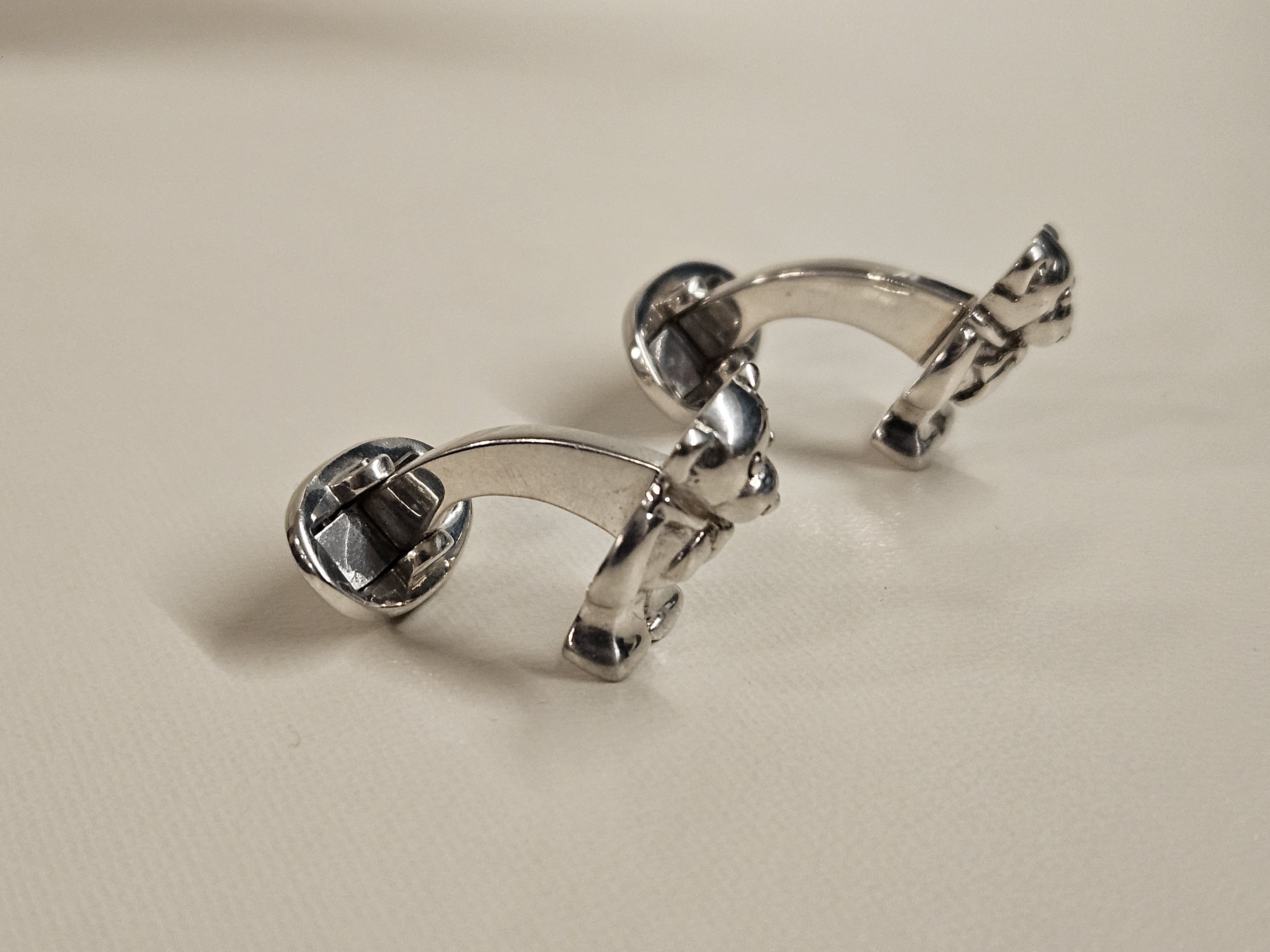 Thom Browne Thom Browne Black Fleece Teddy Bear 925 Cufflinks Size ONE SIZE - 8 Thumbnail