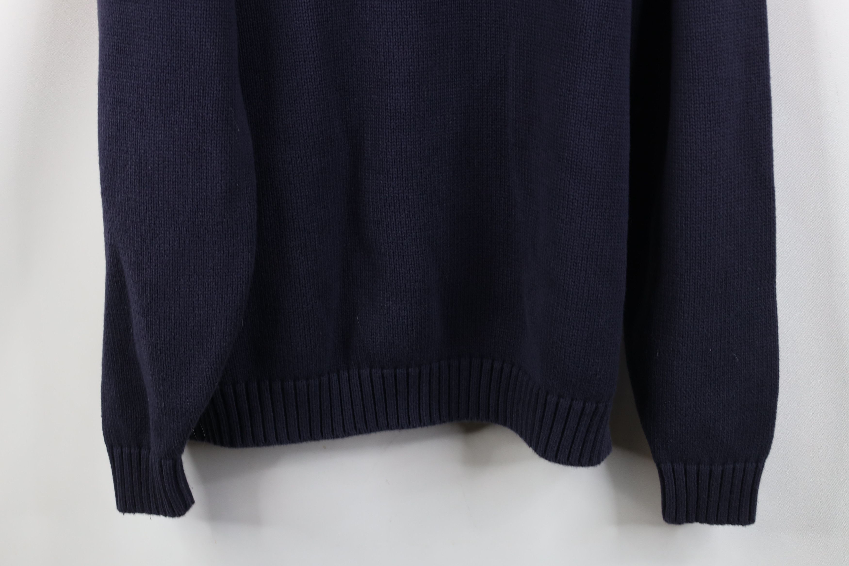 Lands' End Vintage 90s Lands End Faded Cotton Ribbed Knit Sweater Japan Size XL / US 12-14 / IT 48-50 - 12 Thumbnail