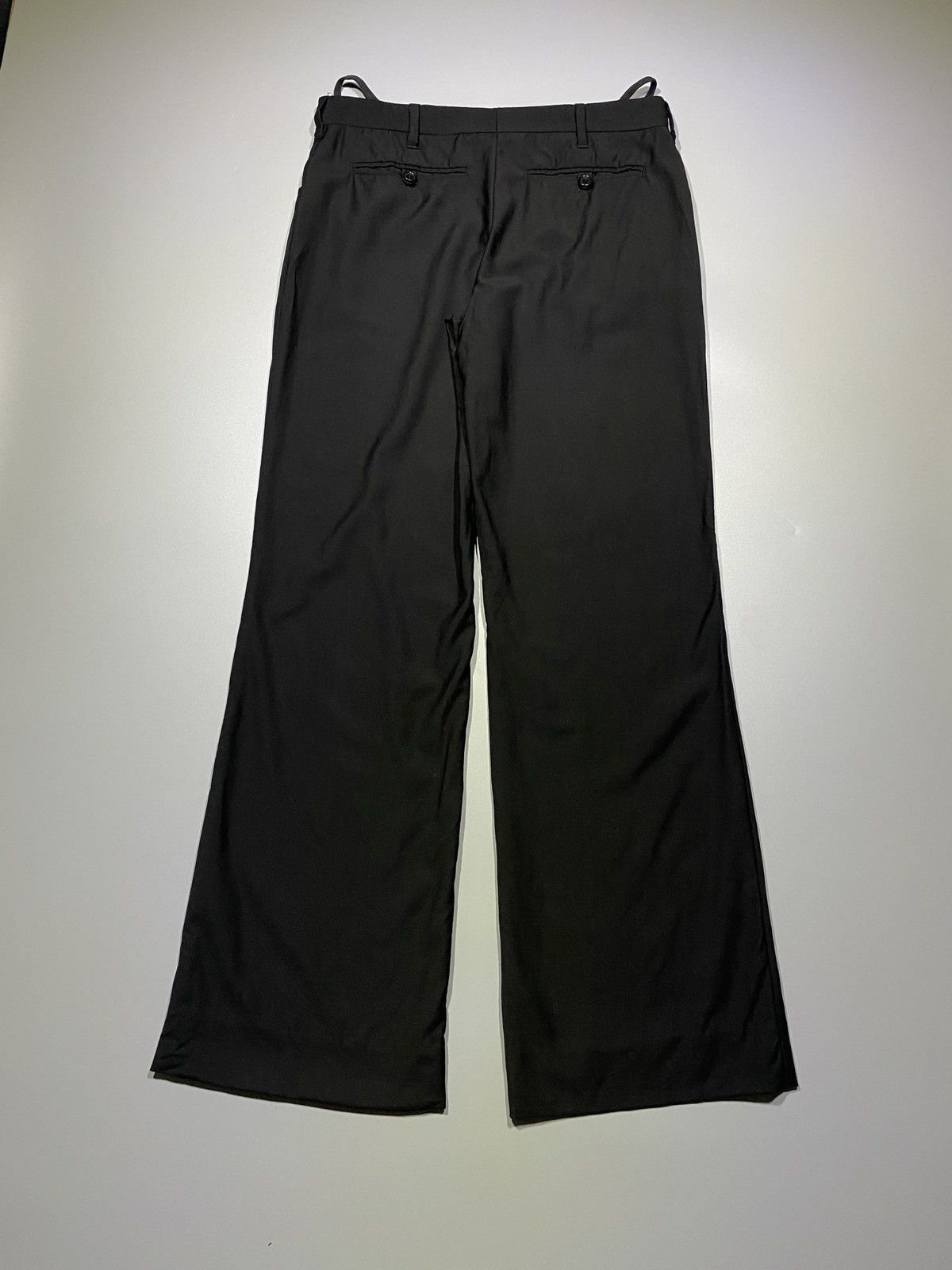 Helmut Lang 2000s Helmut Lang Wool Wide Leg Pants Size US 30 / EU 46 - 5 Thumbnail