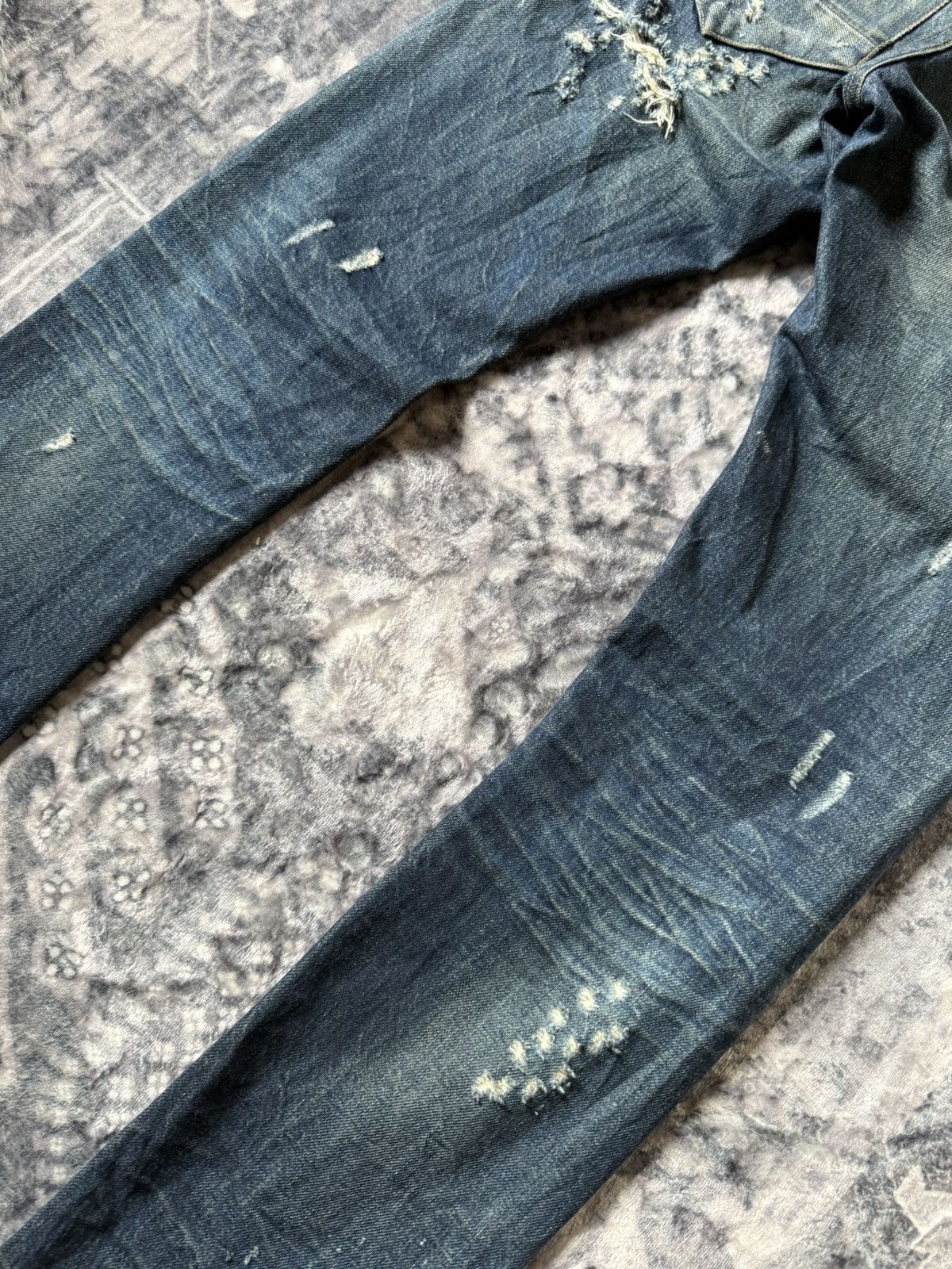 G-Star G Star Raw Distressed Radar Slim Stacked Jeans Size US 28 / EU 44 - 14 Thumbnail