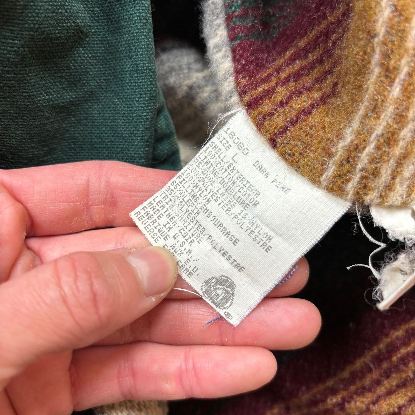 Vintage × Woolrich Woolen Mills Vintage 90s Woolrich Wool Lined Green Barn Jacket Mens L USA Size US L / EU 52-54 / 3 - 9 Thumbnail