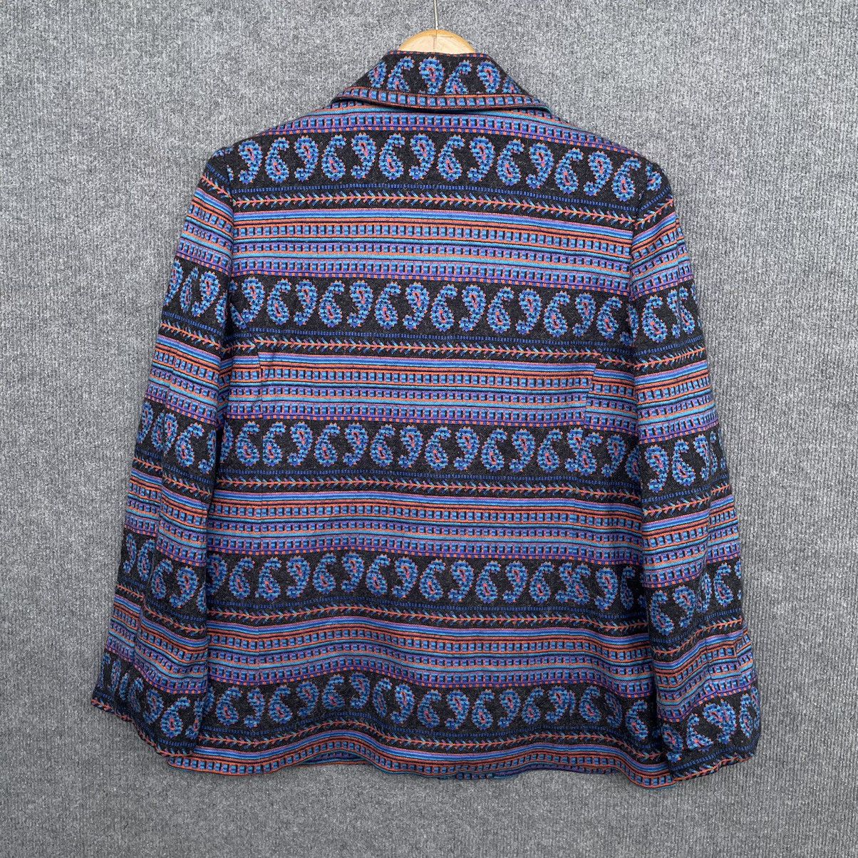 If Six Was Nine × Japanese Brand × Le Grande Bleu (L.G.B.) Hanasaki Button Down Paisley Jacket Size US S / EU 44-46 / 1 - 6 Thumbnail