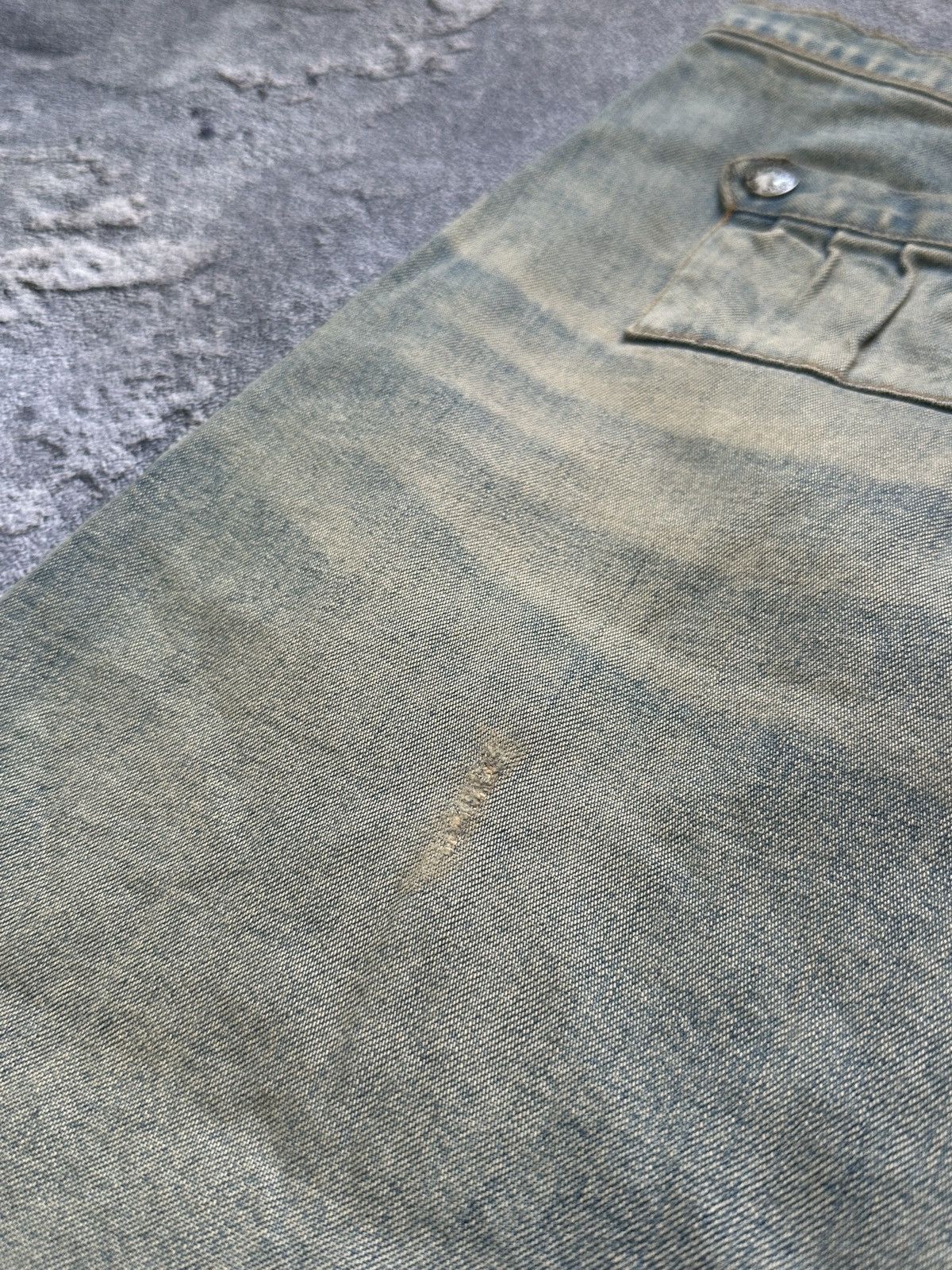Dolce & Gabbana Vtg 90s Dolce & Gabbana Y2K Wash Denim Pocket Skirt 40 Italy Size 26" / US 2 / IT 38 - 7 Thumbnail